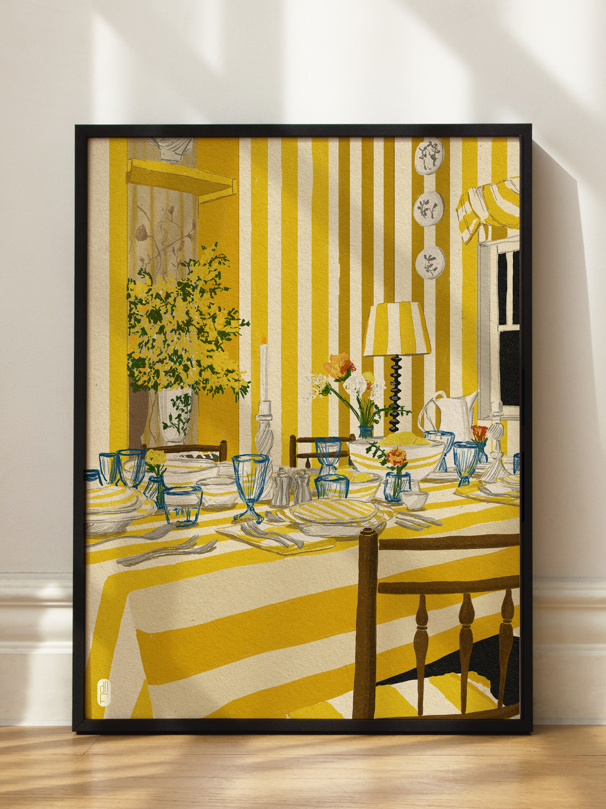 Yellow Striped Dinner