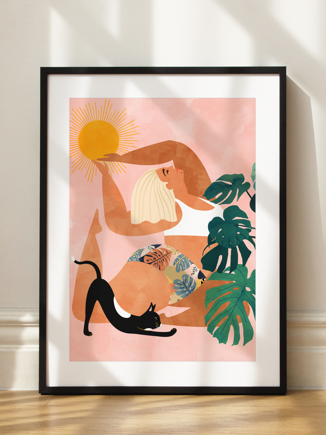 Yoga Cat Poster