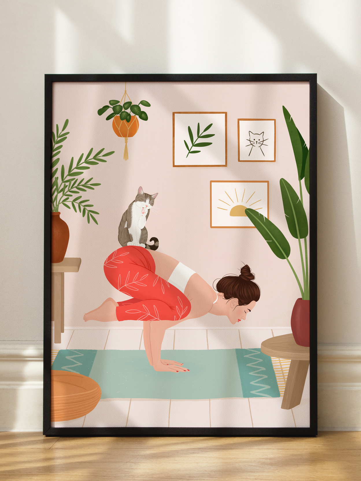 Yoga Katze No1 Poster