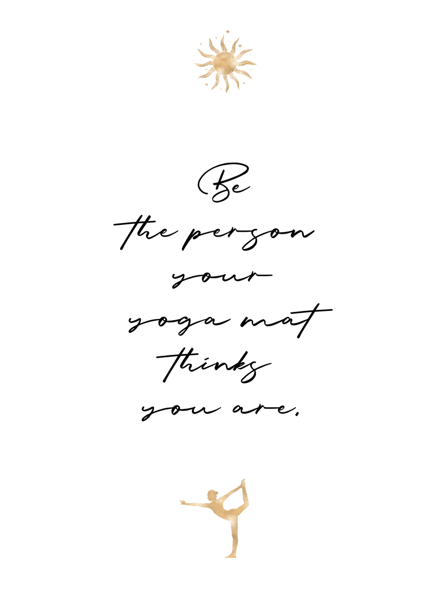 Yoga Mat Poster