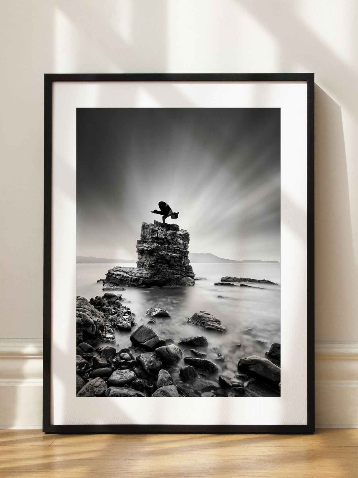 Yoga on the Rocks Poster
