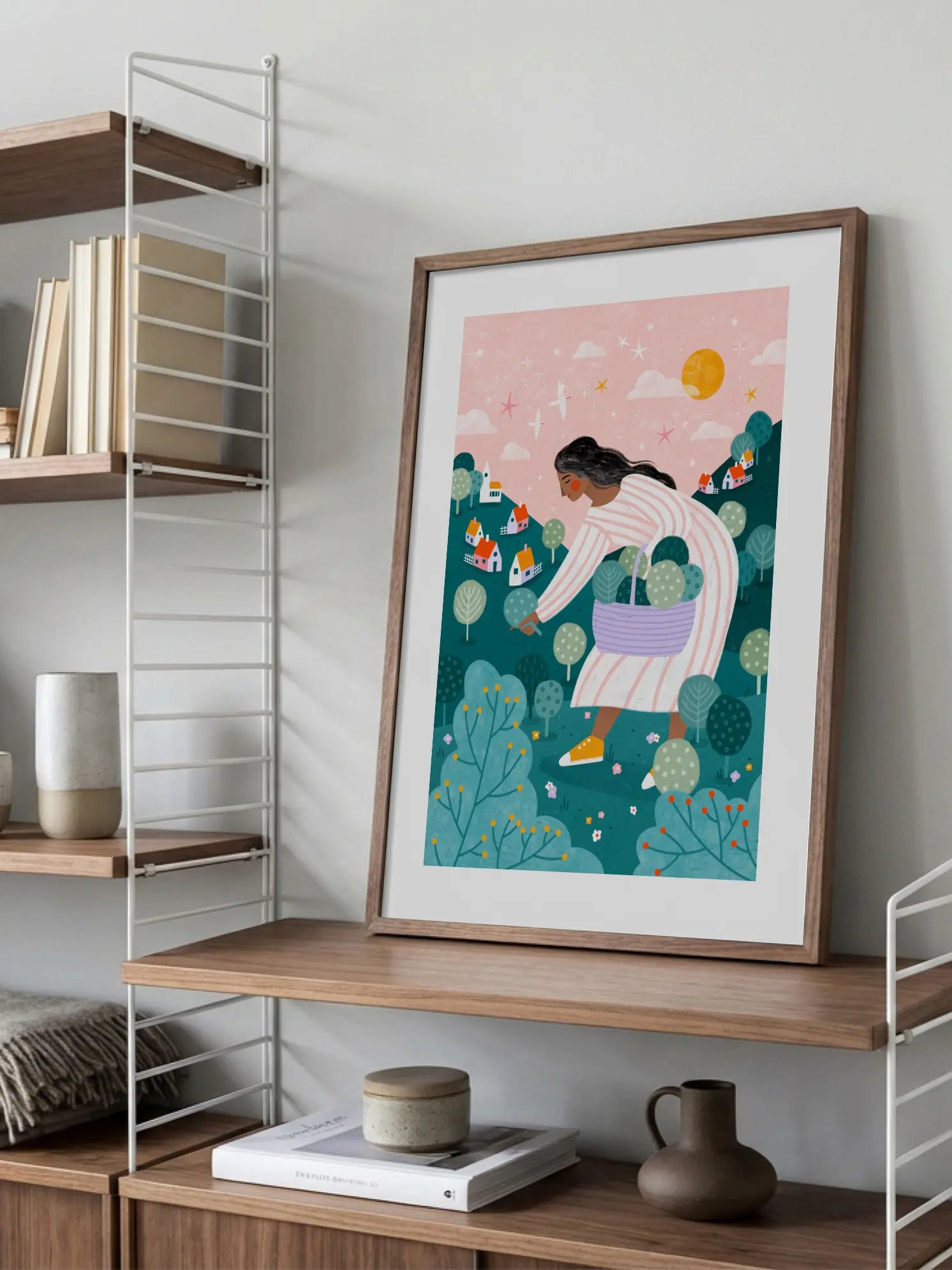 A Woman Tree Picking Poster
