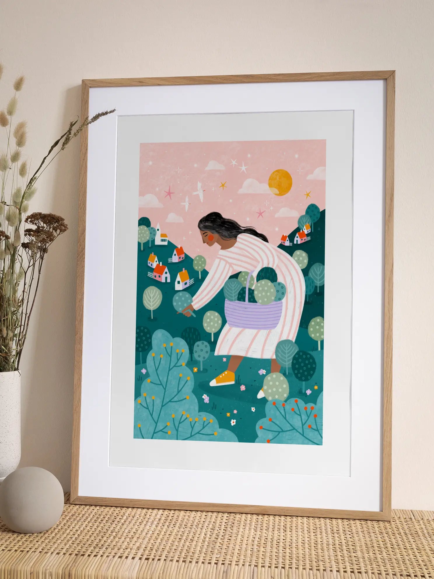 A Woman Tree Picking Poster