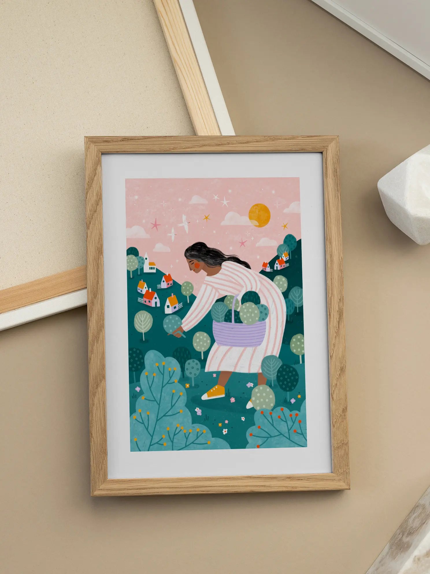 A Woman Tree Picking Poster