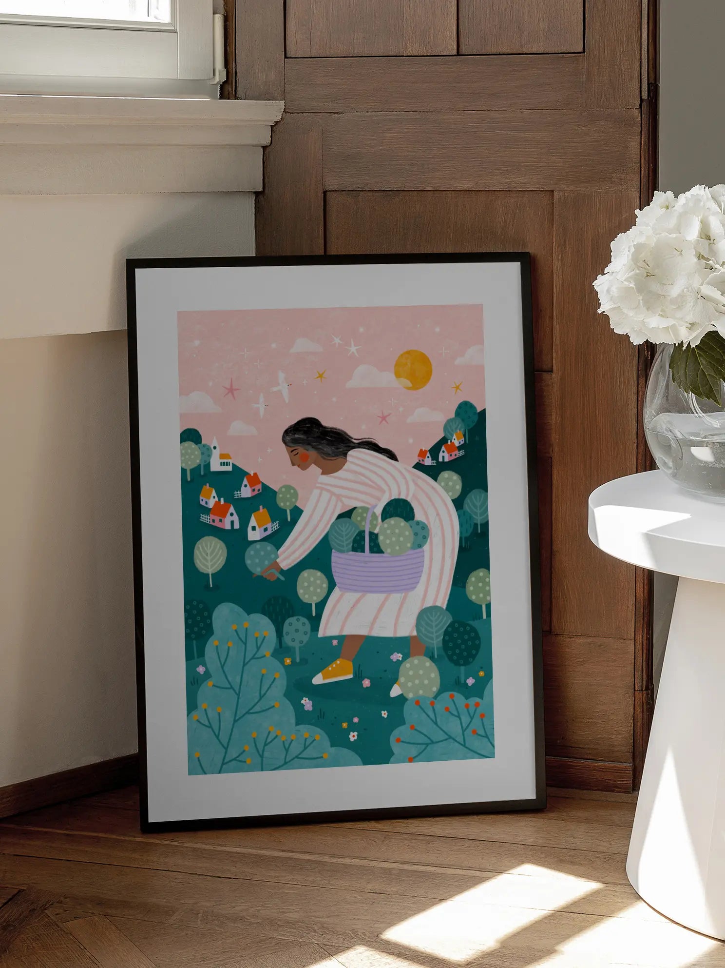 A Woman Tree Picking Poster