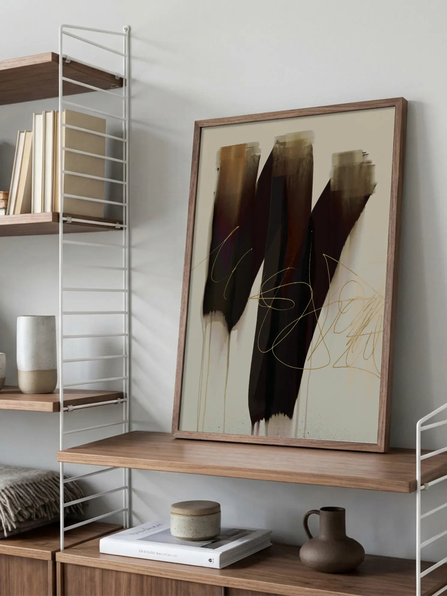 Abstract Art Strokes Poster