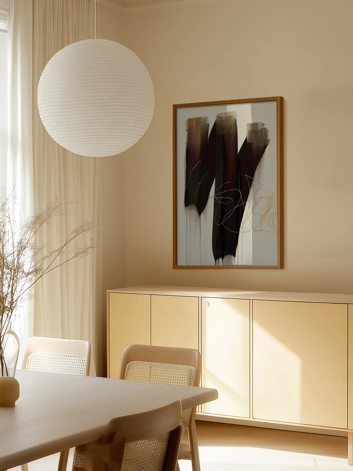 Abstract Art Strokes Poster