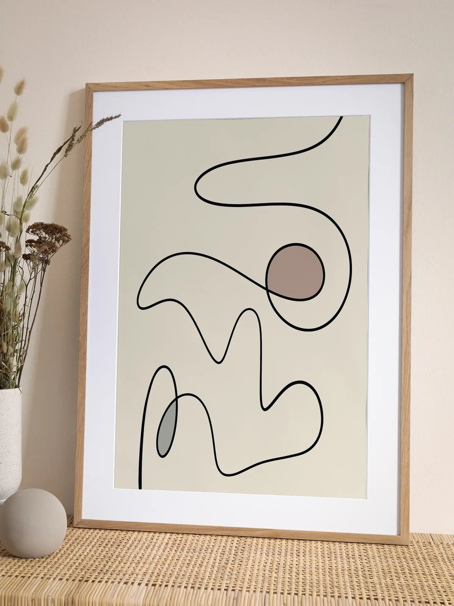 Abstract Beige Poster