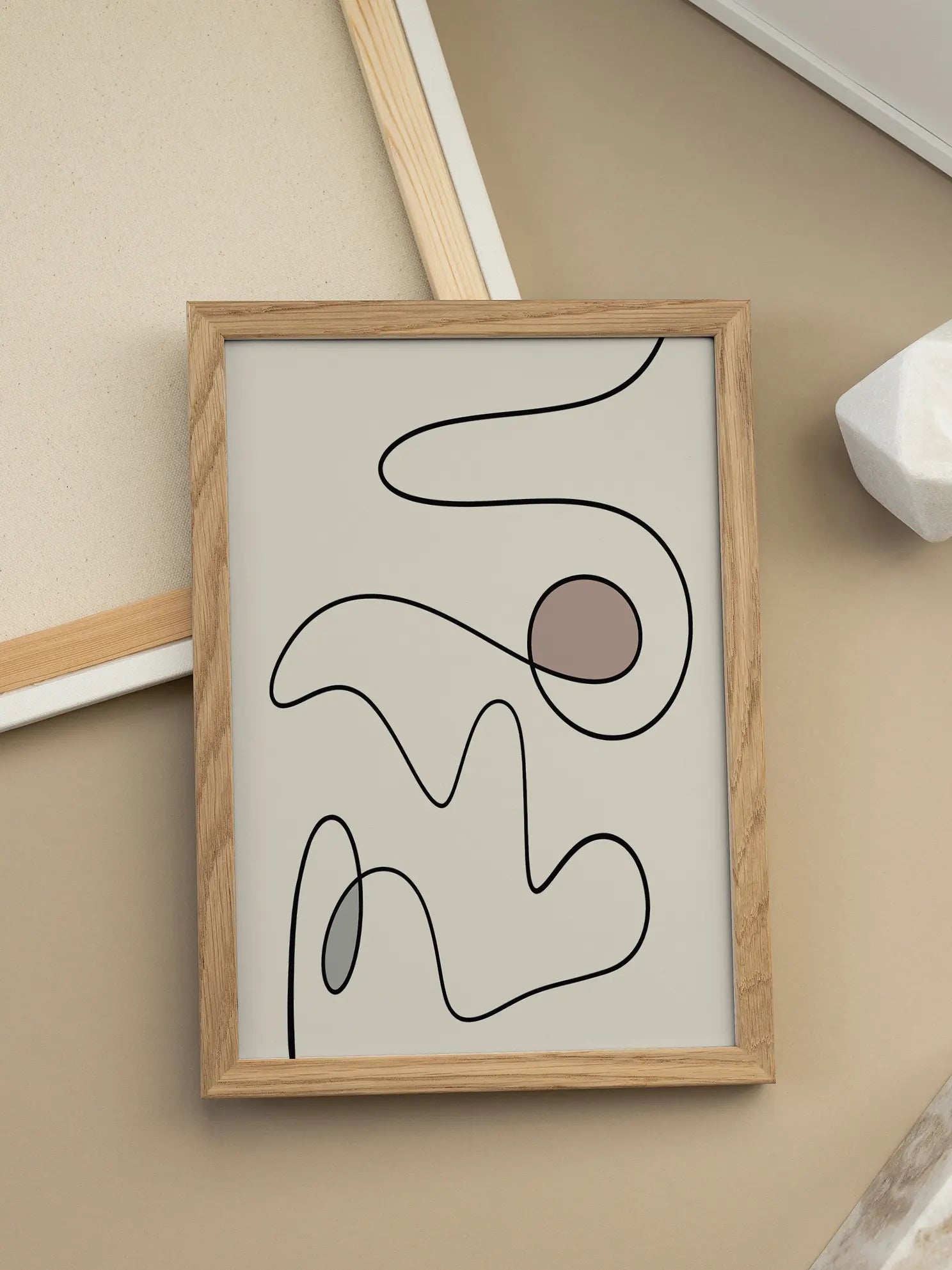 Abstract Beige Poster