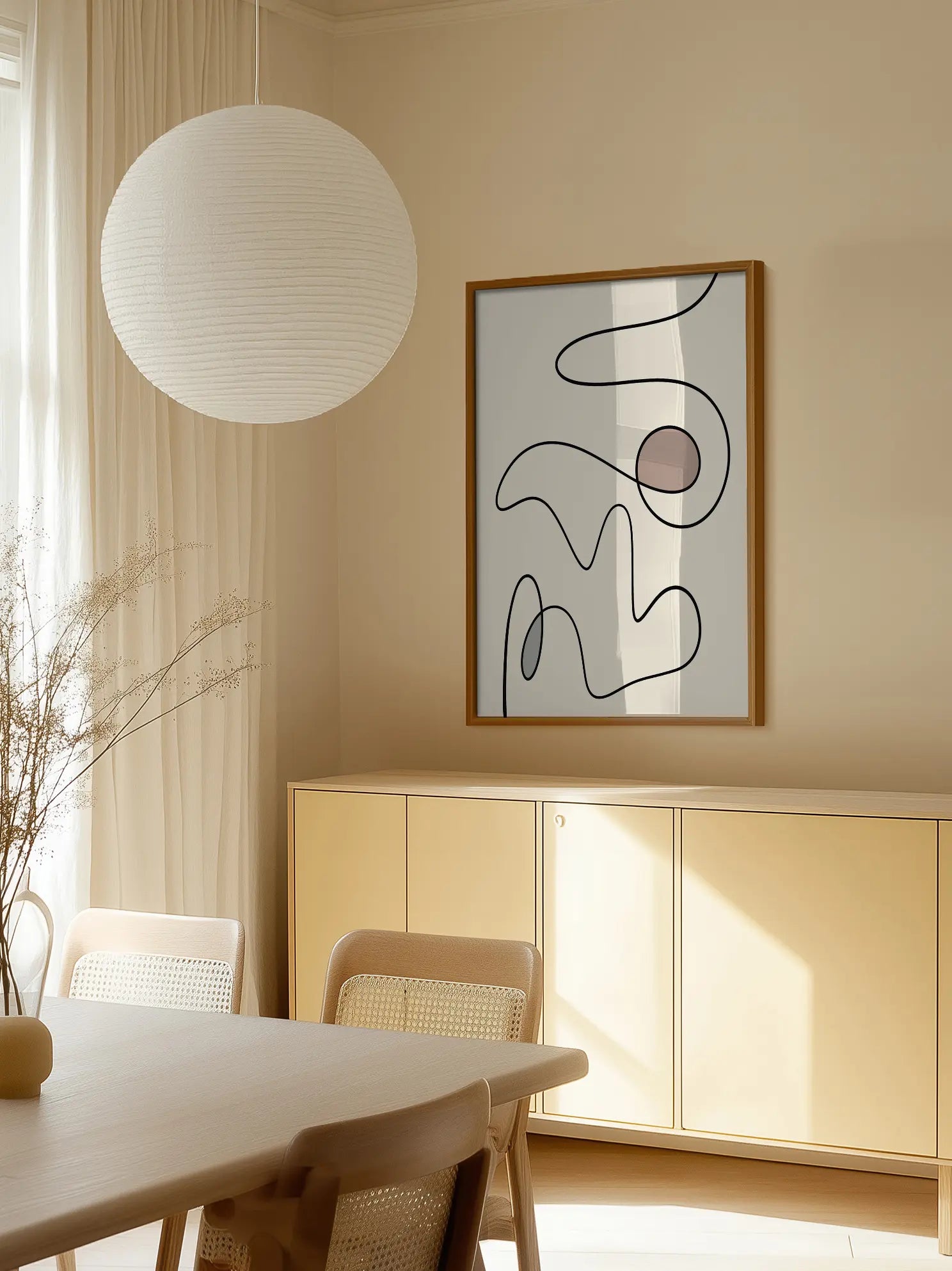 Abstract Beige Poster