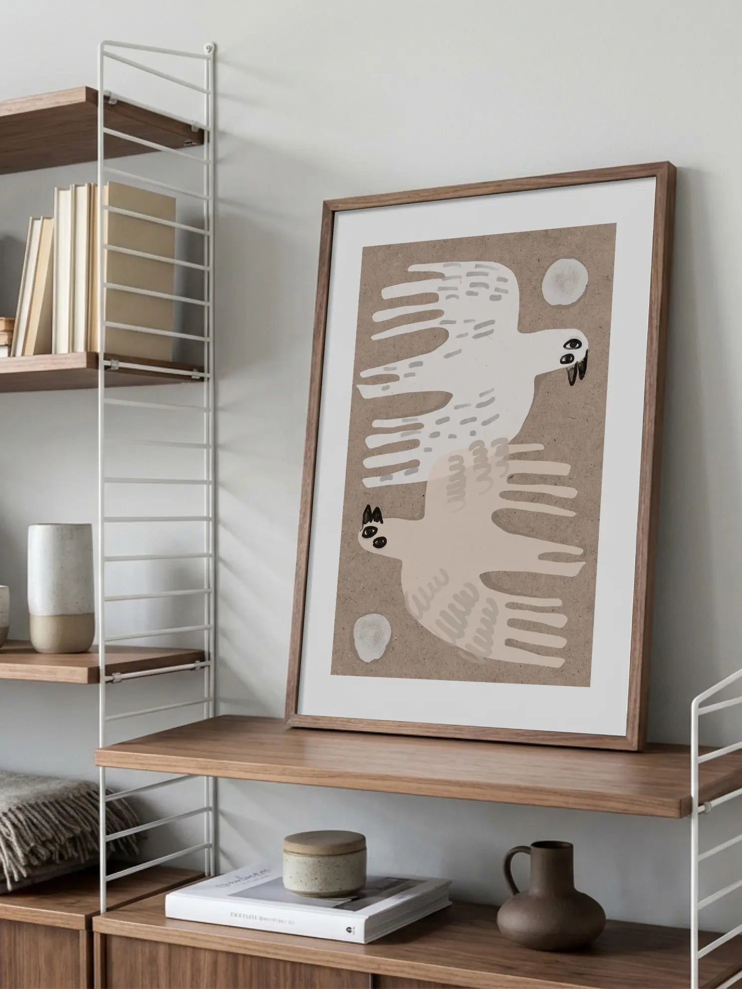 Abstract Bird Symmetry Poster