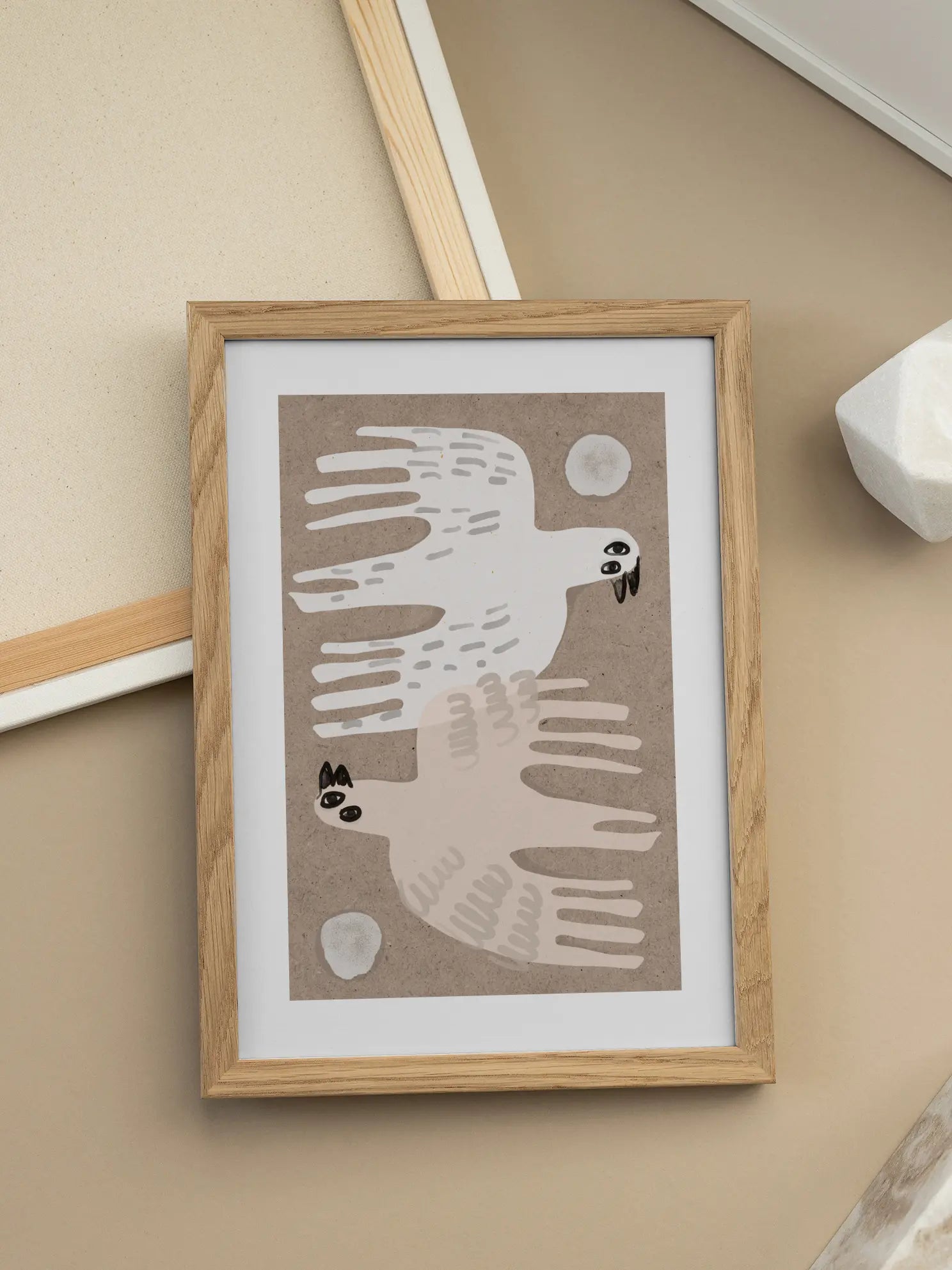 Abstract Bird Symmetry Poster