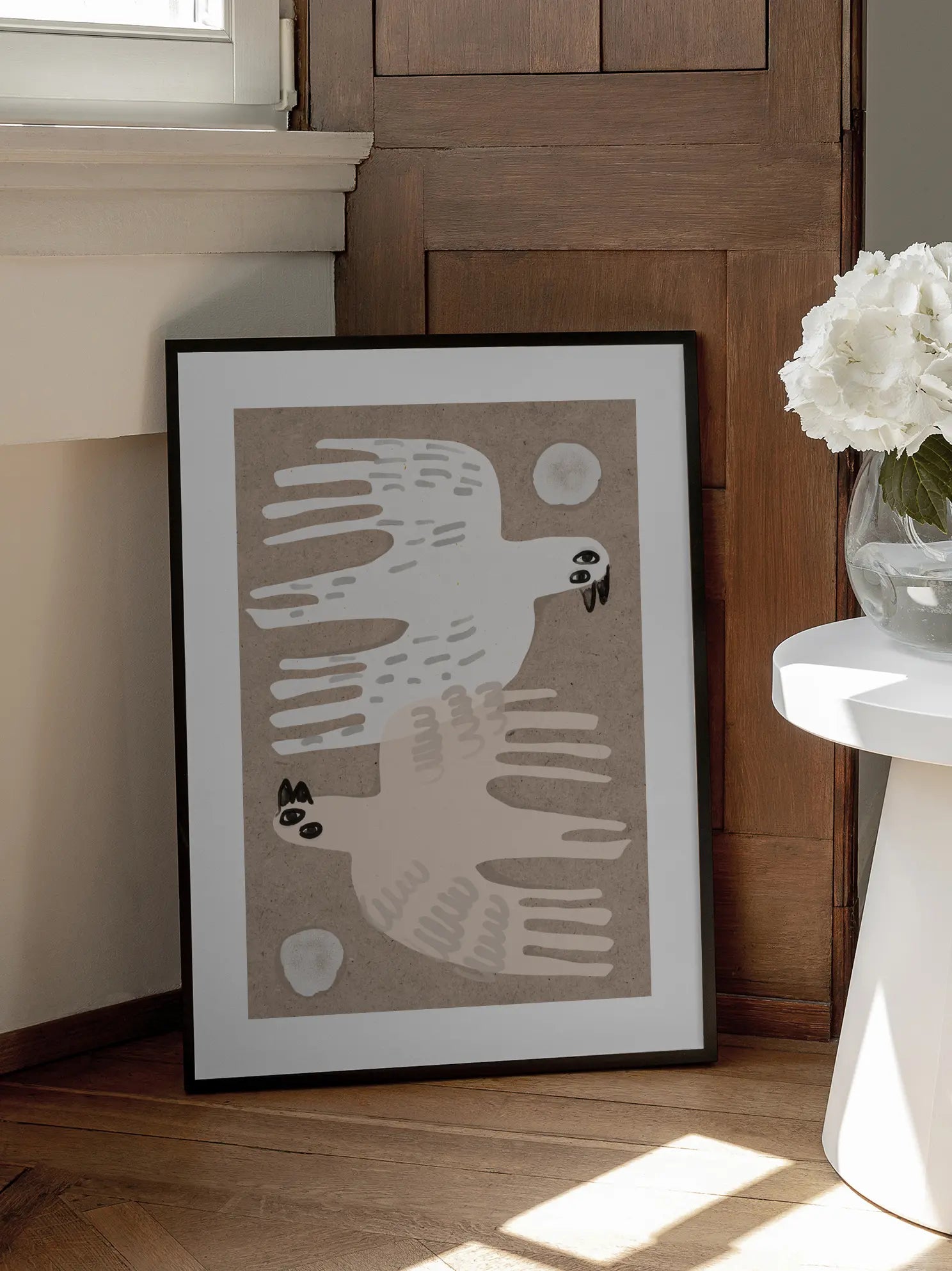 Abstract Bird Symmetry Poster
