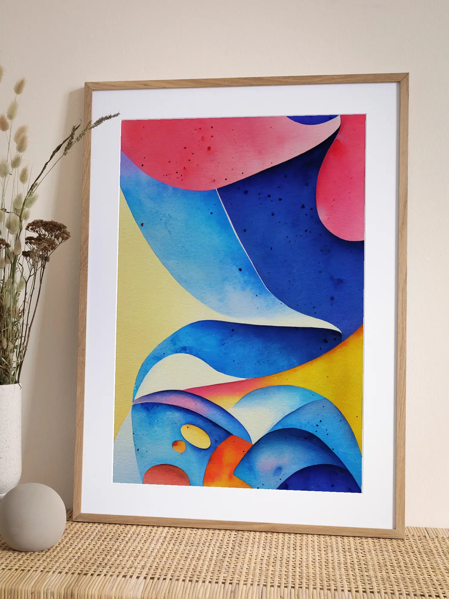 Abstract Blue No1 Poster