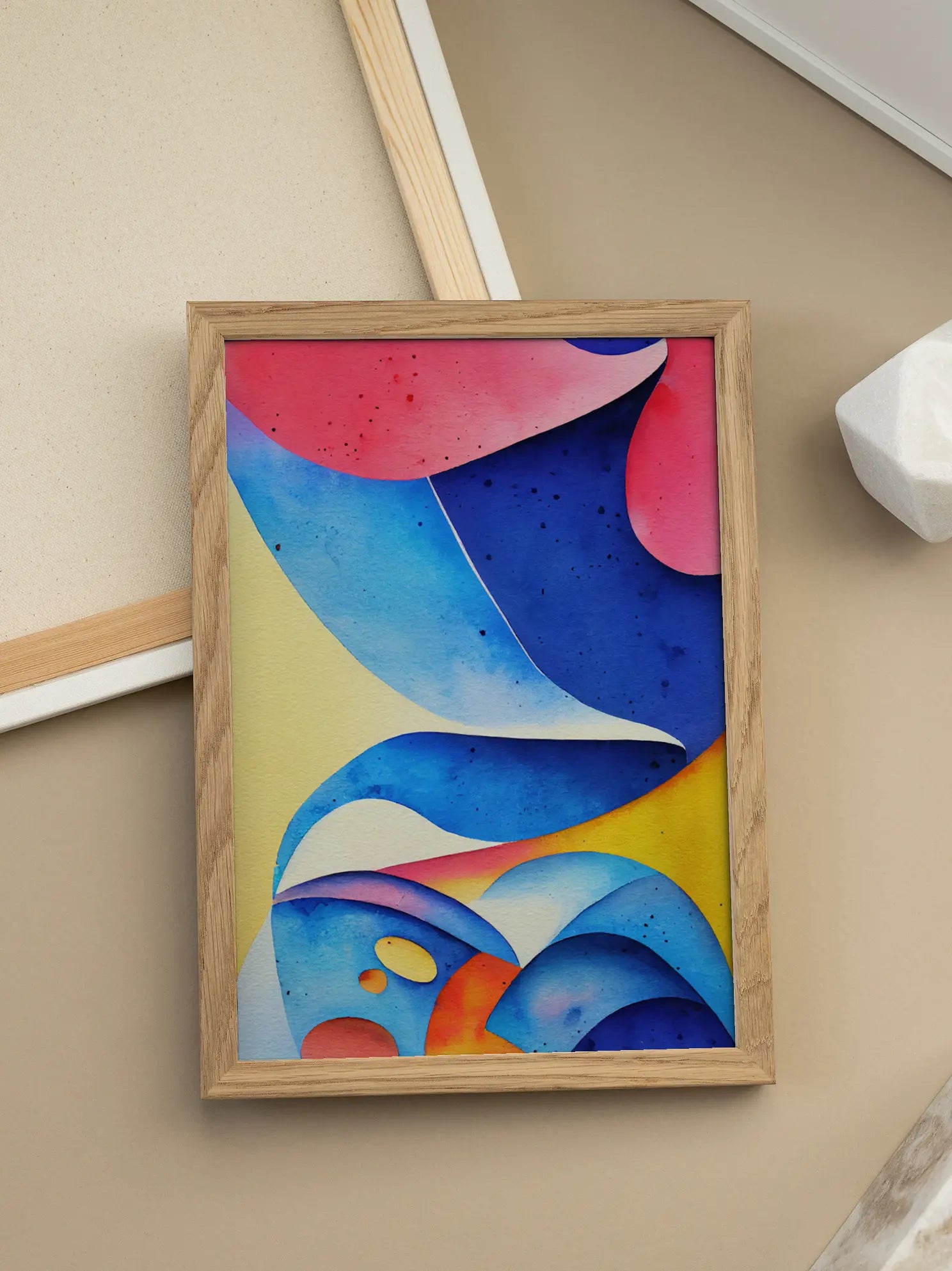 Abstract Blue No1 Poster