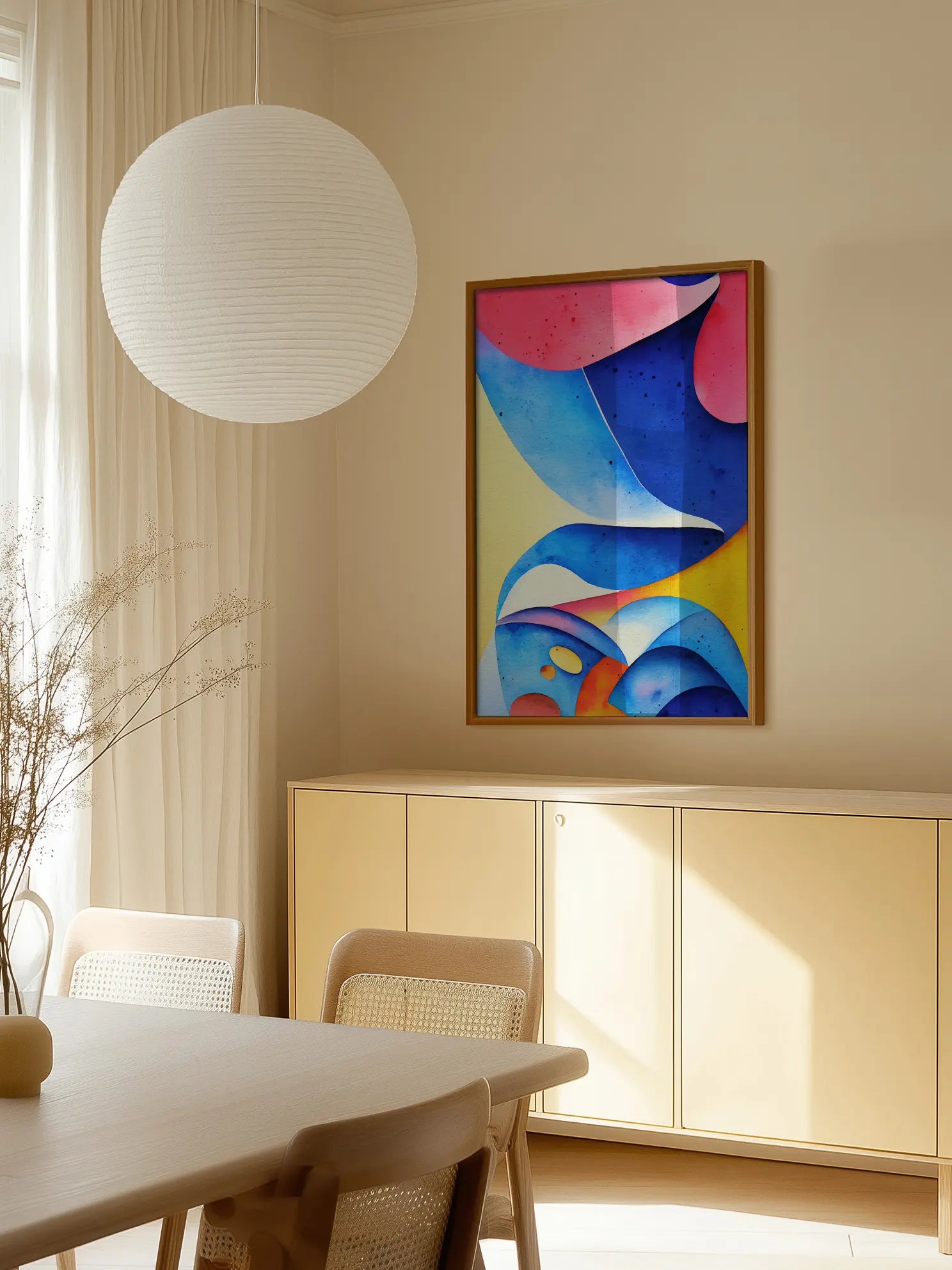 Abstract Blue No1 Poster