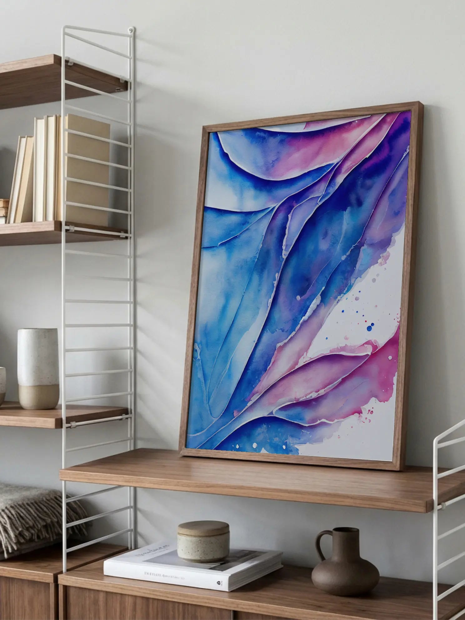 Abstract Blue & Purple Poster