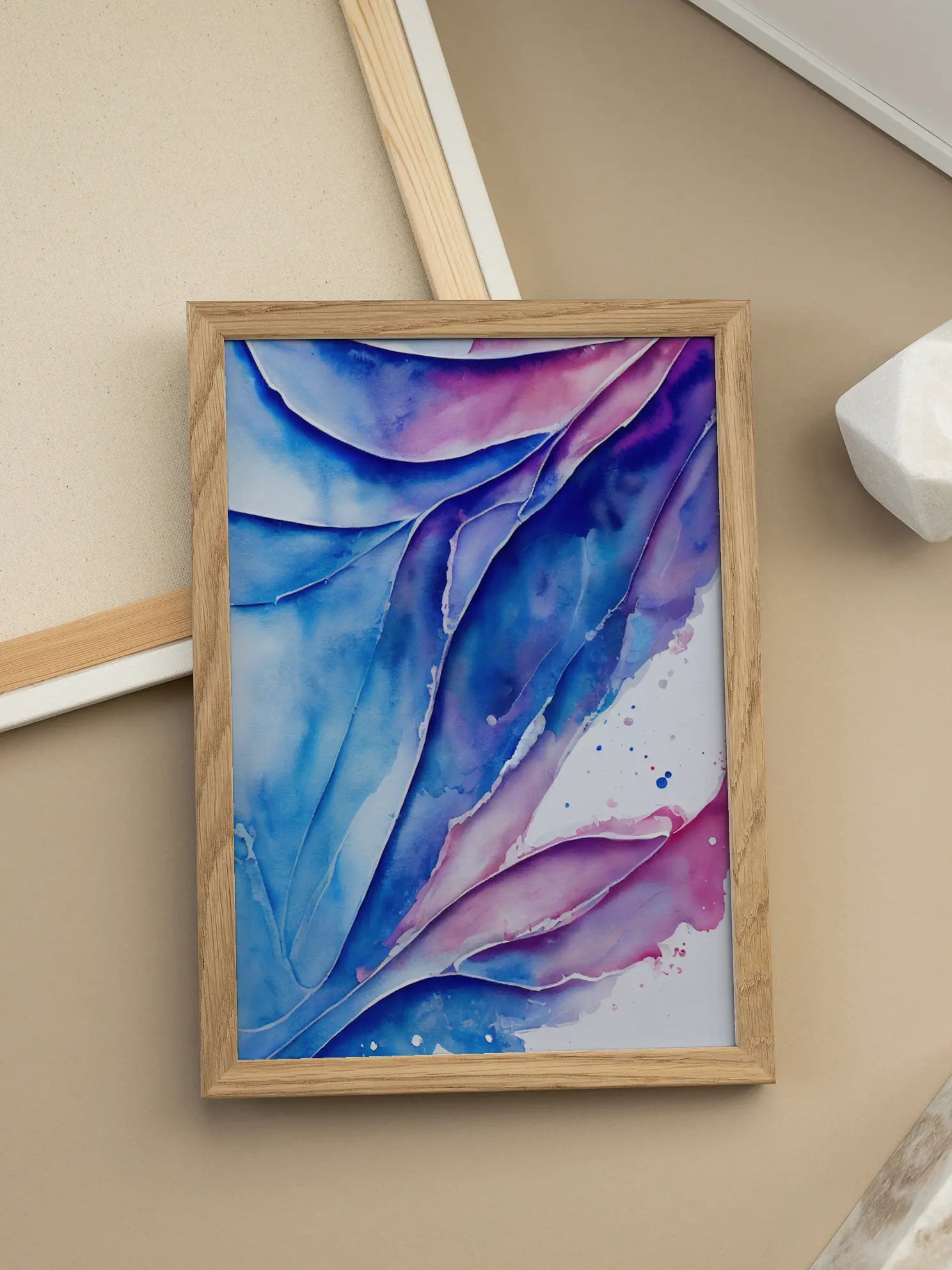 Abstract Blue & Purple Poster
