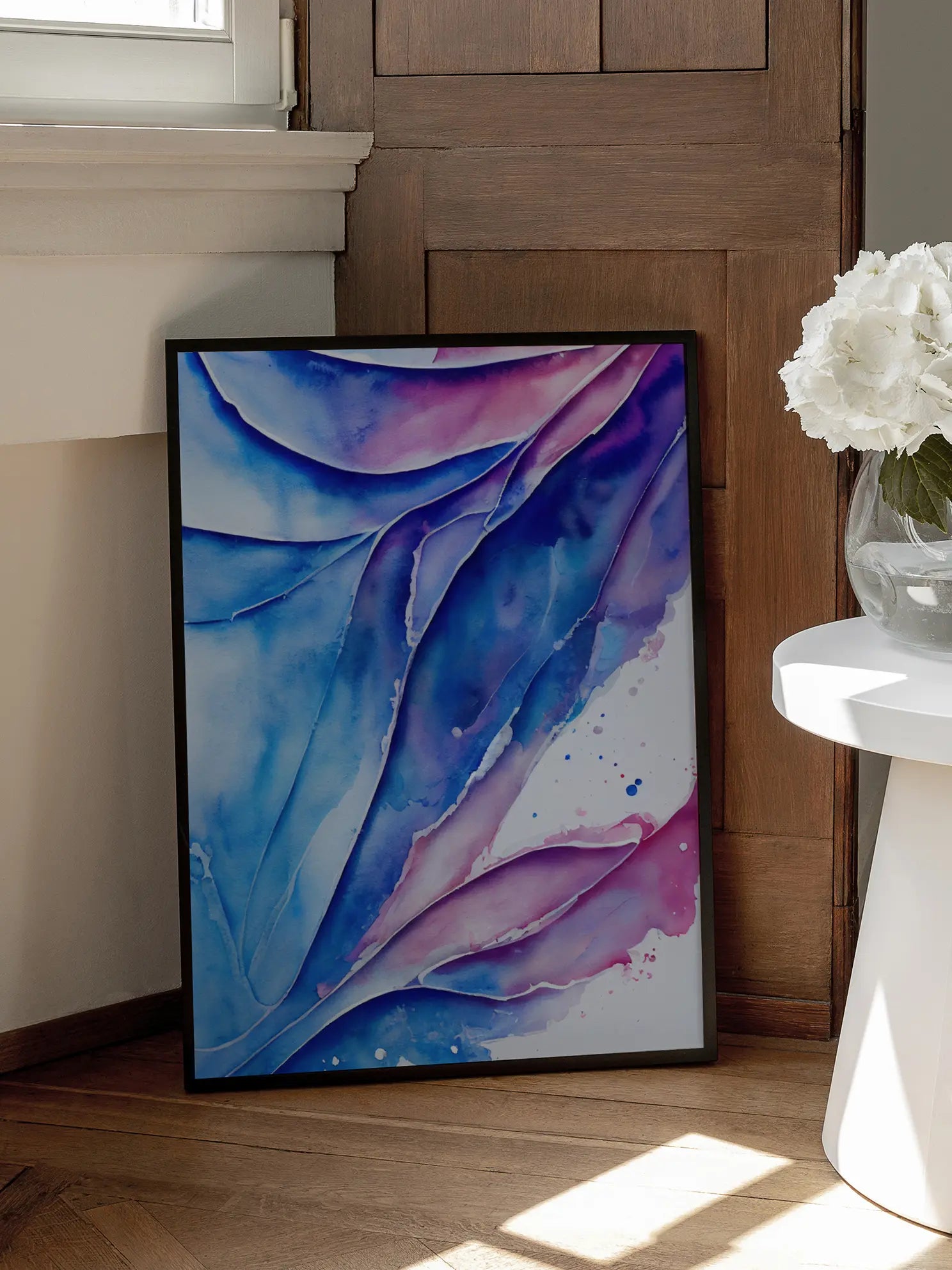 Abstract Blue & Purple Poster
