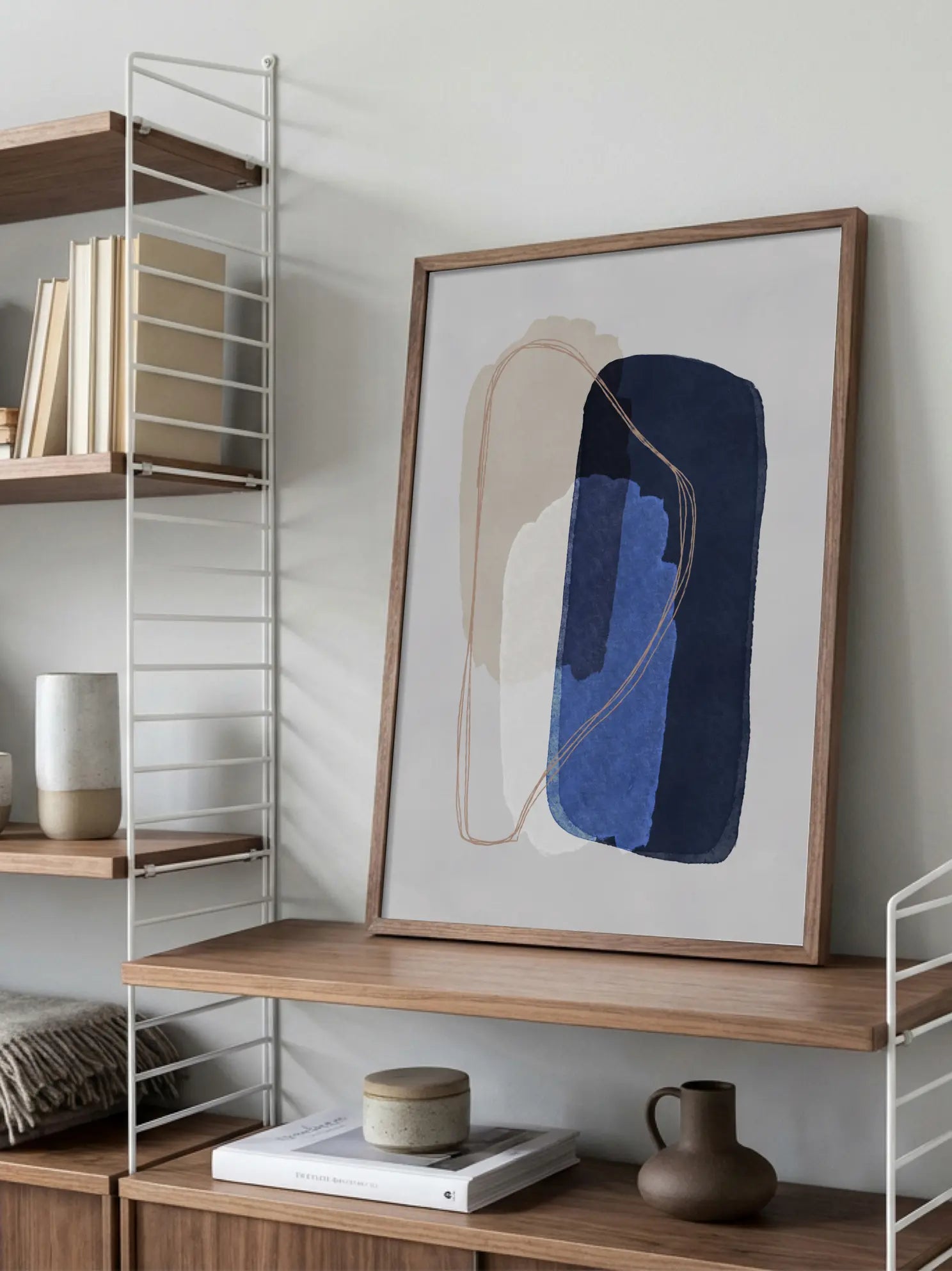 Abstract Blue Poster