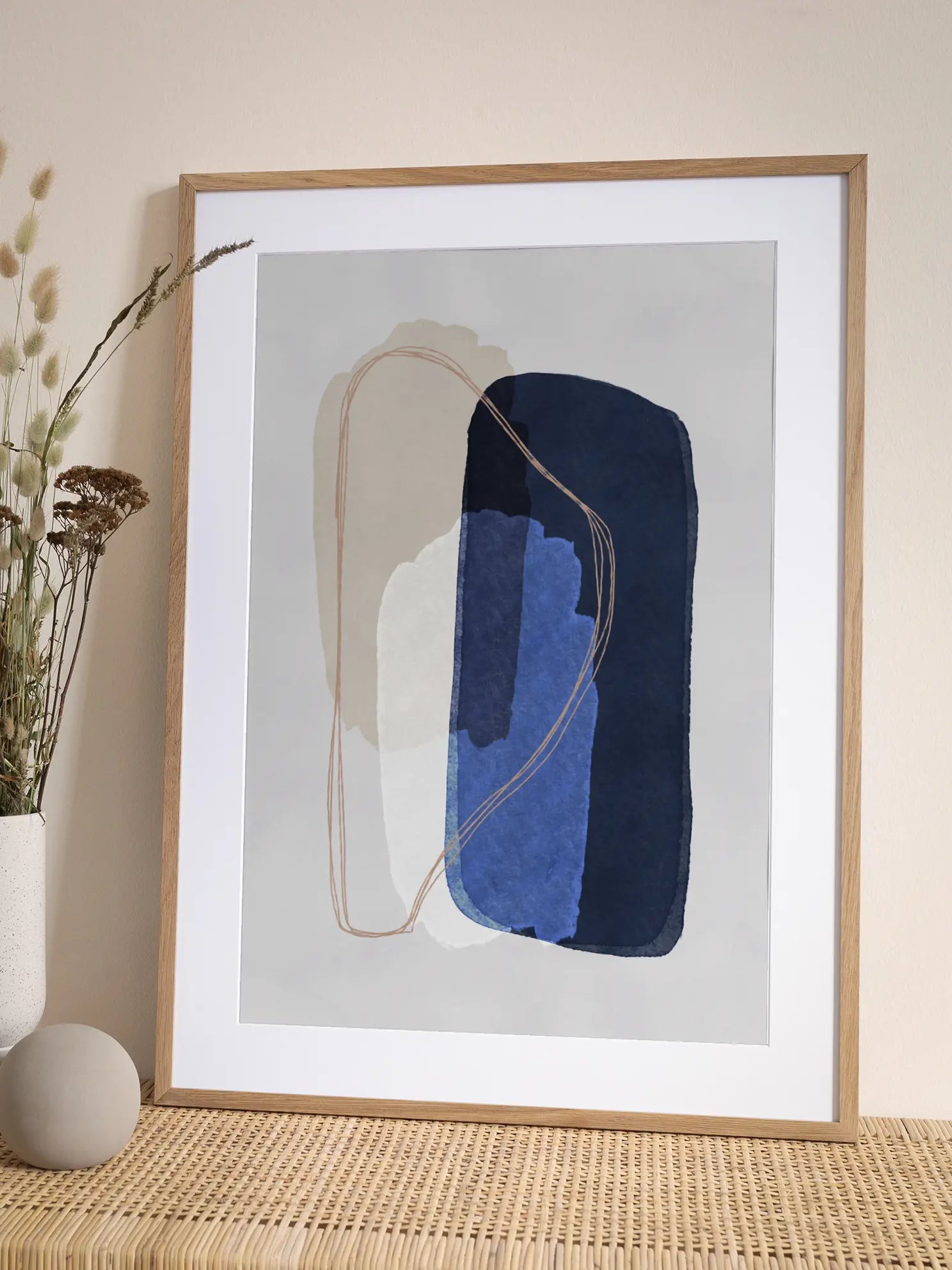 Abstract Blue Poster