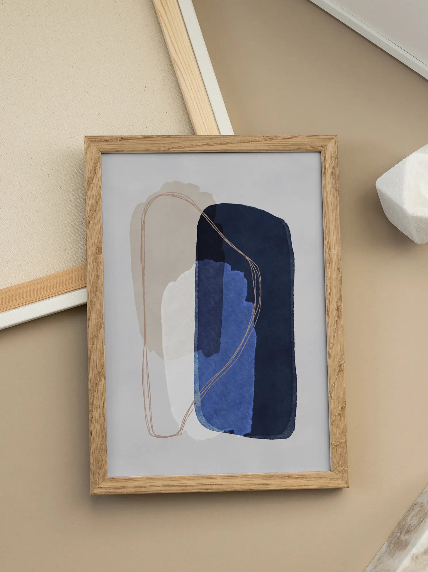 Abstract Blue Poster