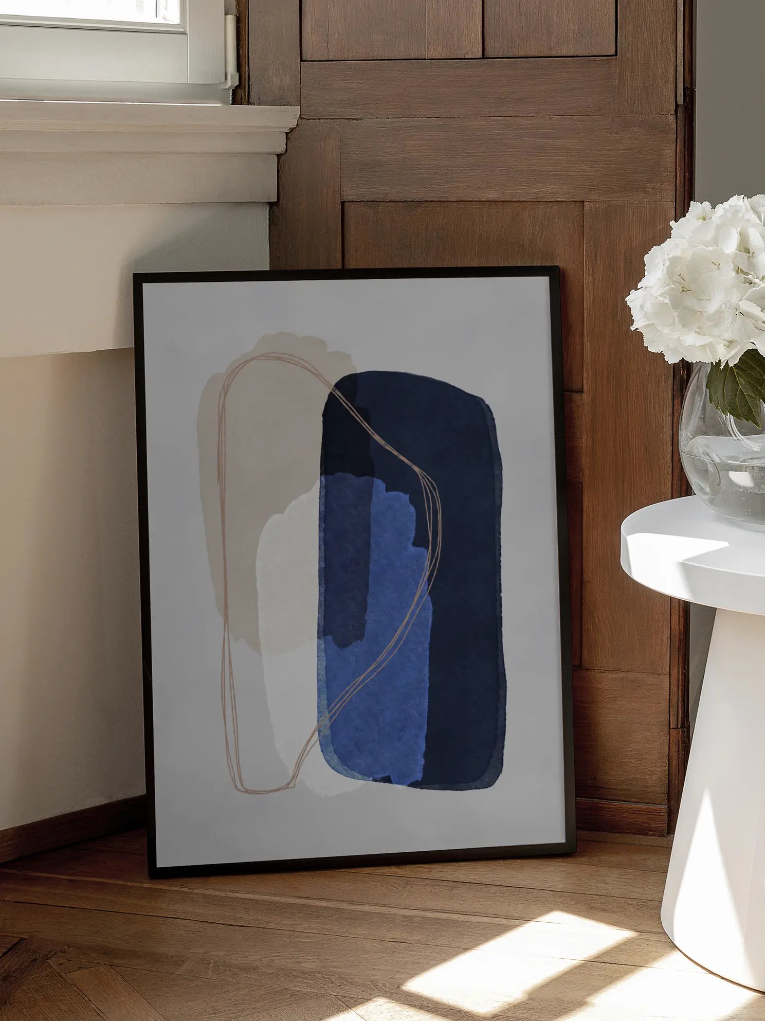 Abstract Blue Poster