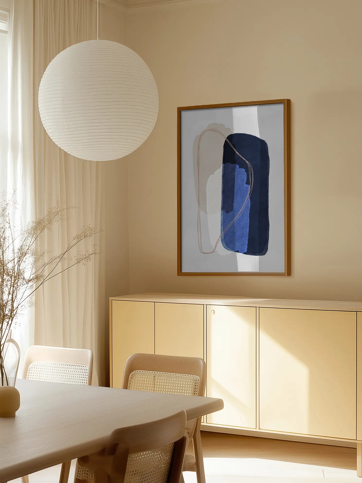 Abstract Blue Poster