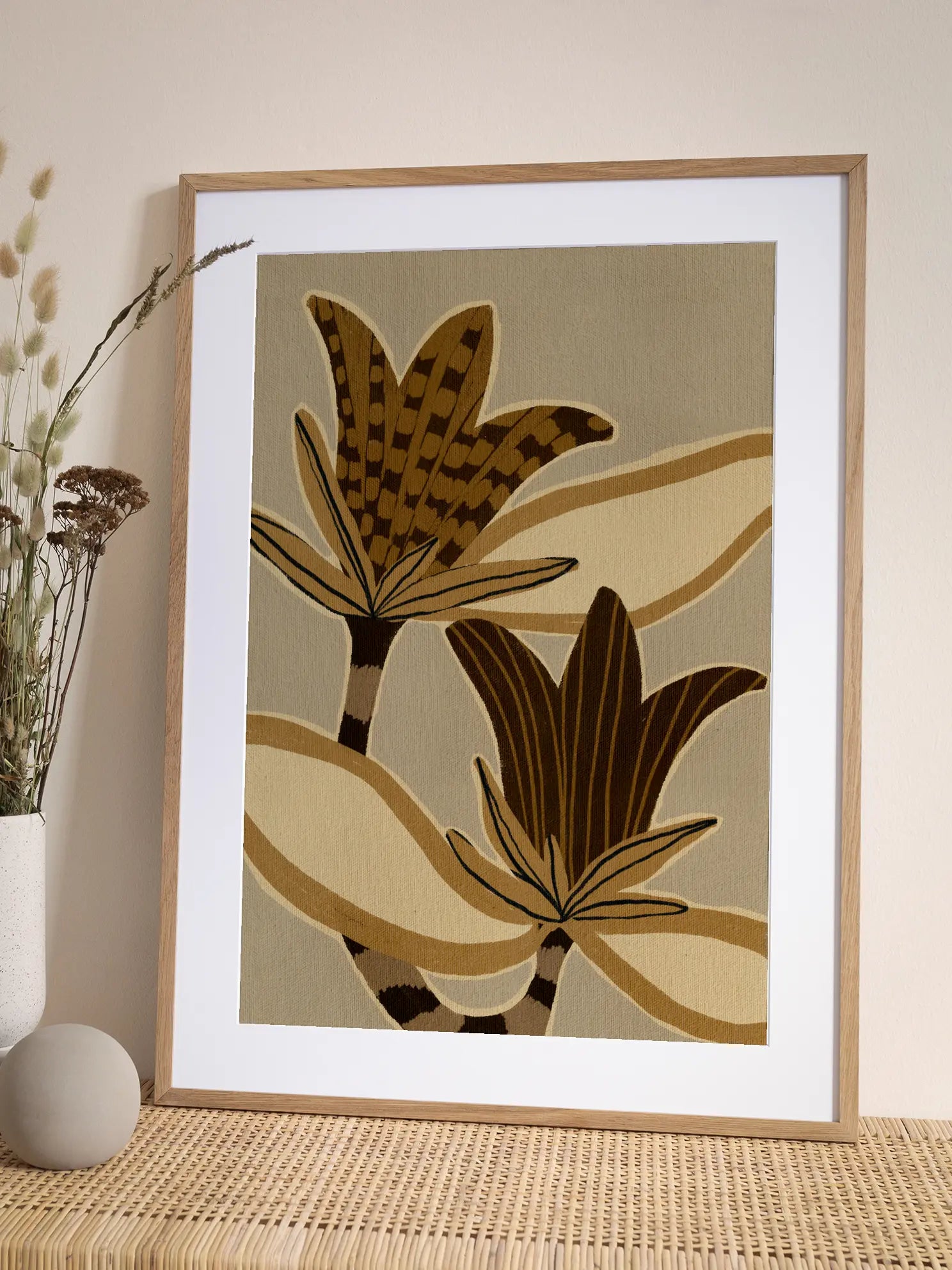 Abstract Botanical No1 Poster