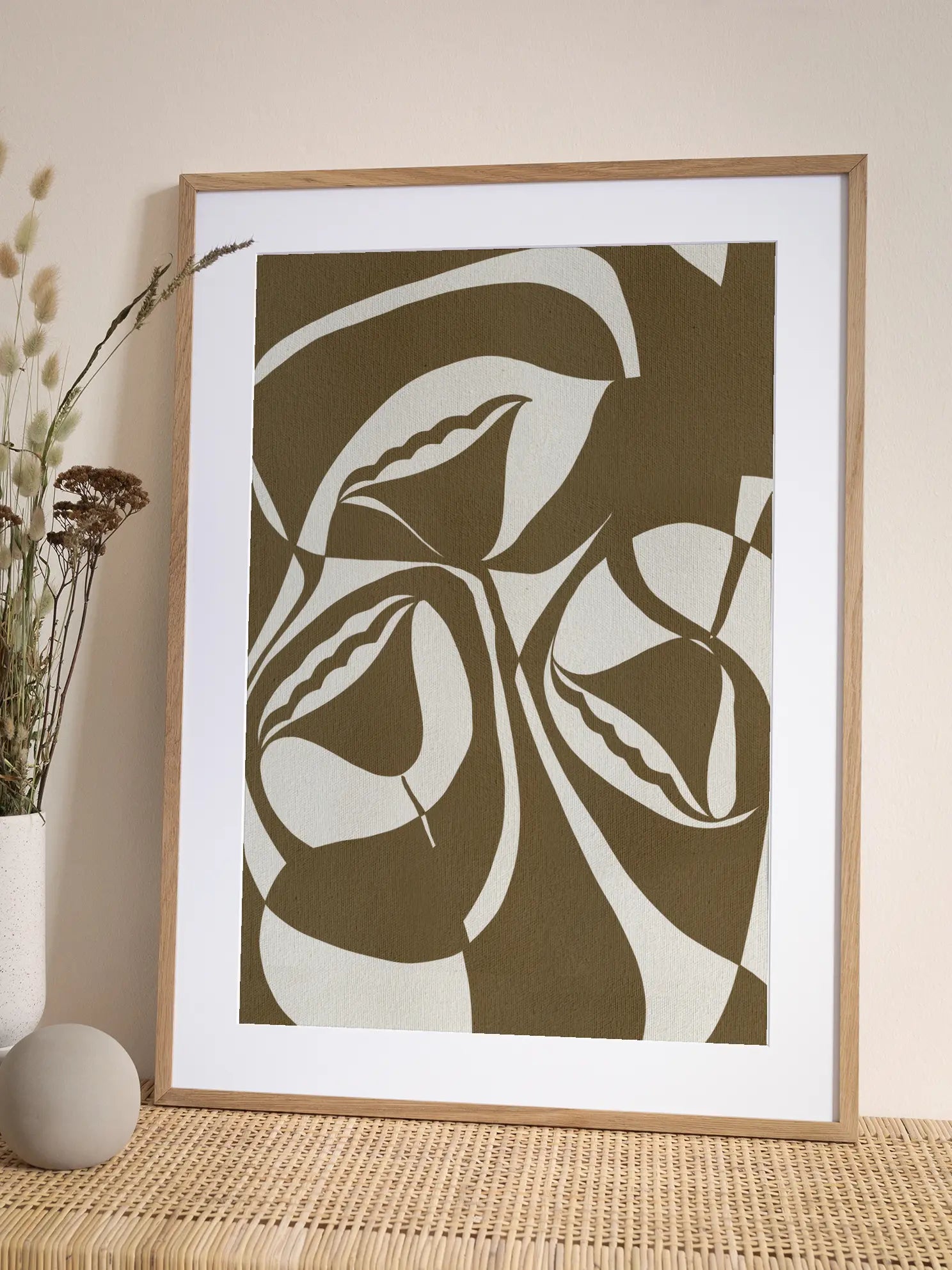 Abstract Botanical No2 Poster