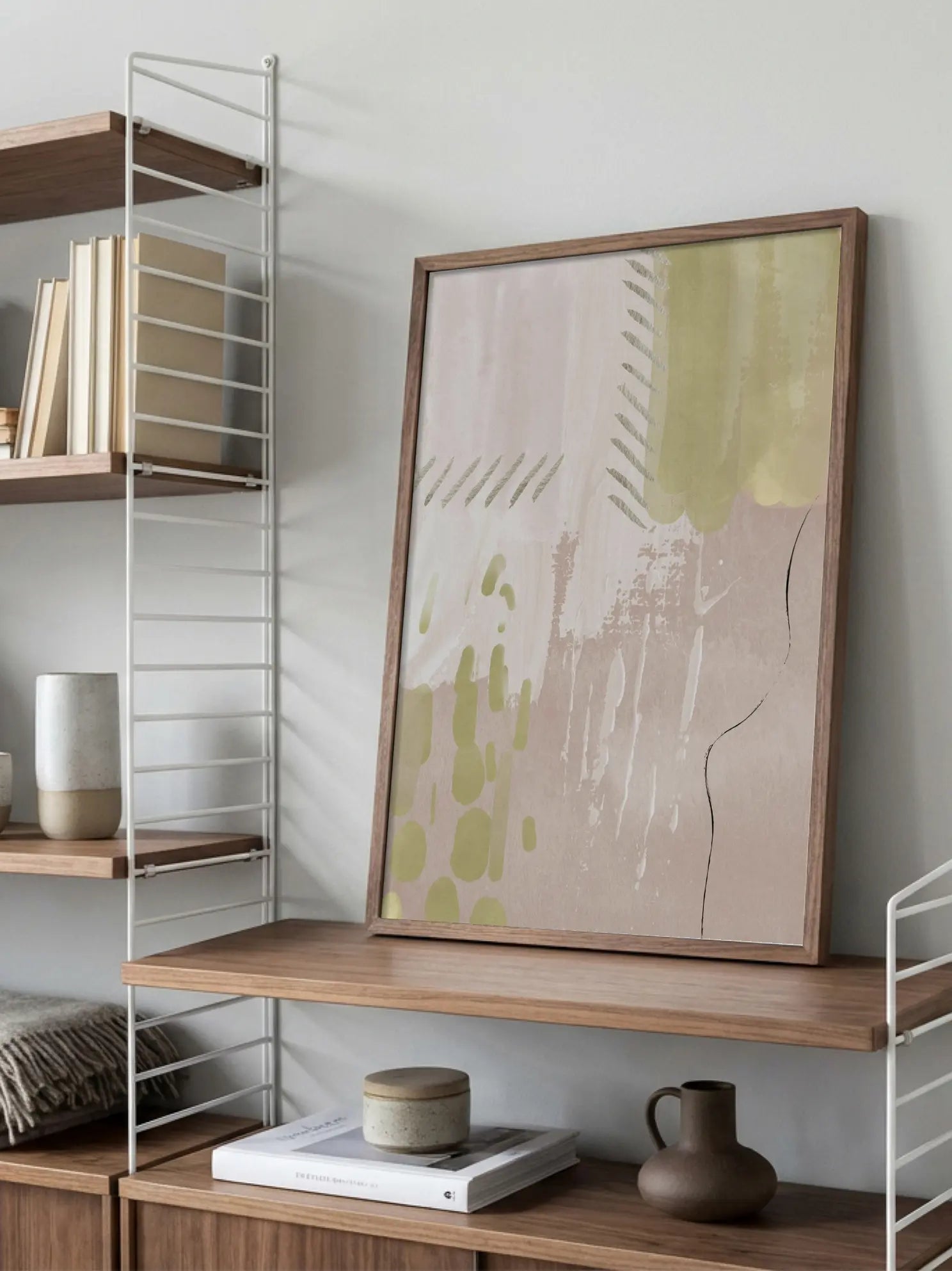 Abstract Brush Strokes Poster