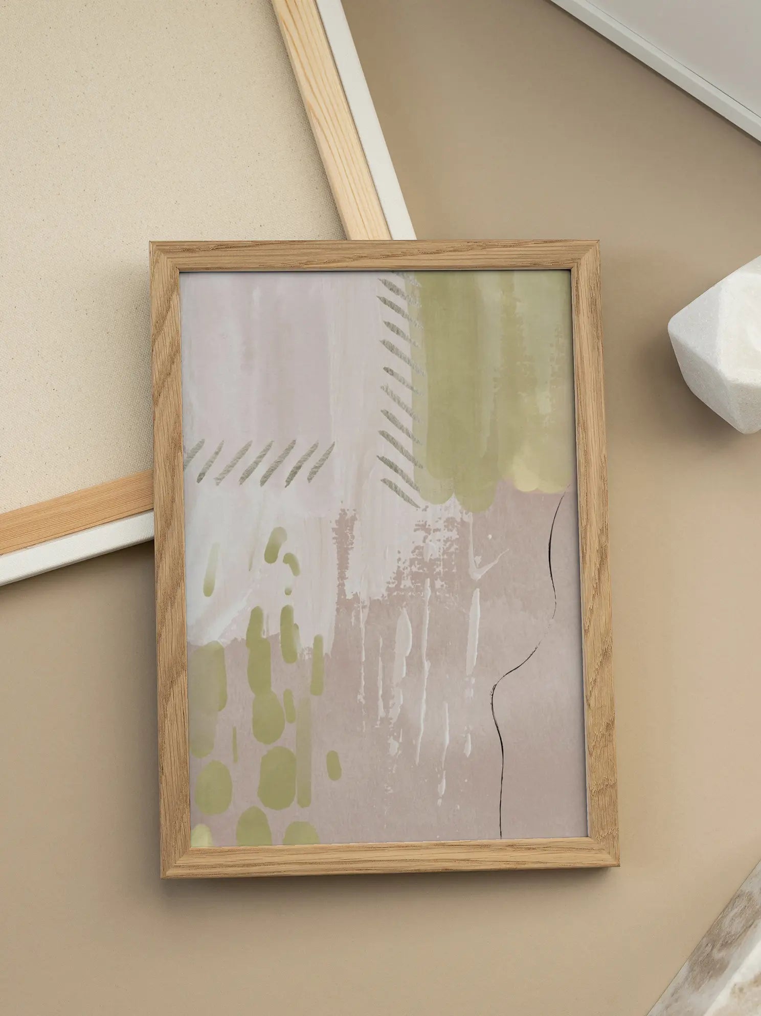 Abstract Brush Strokes Poster