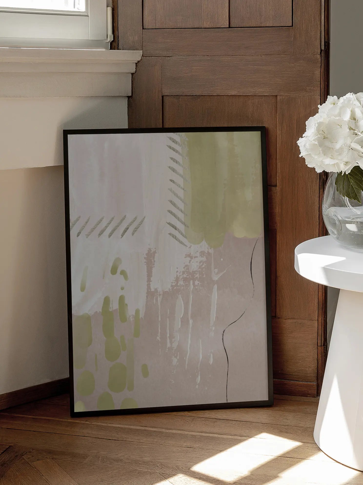 Abstract Brush Strokes Poster
