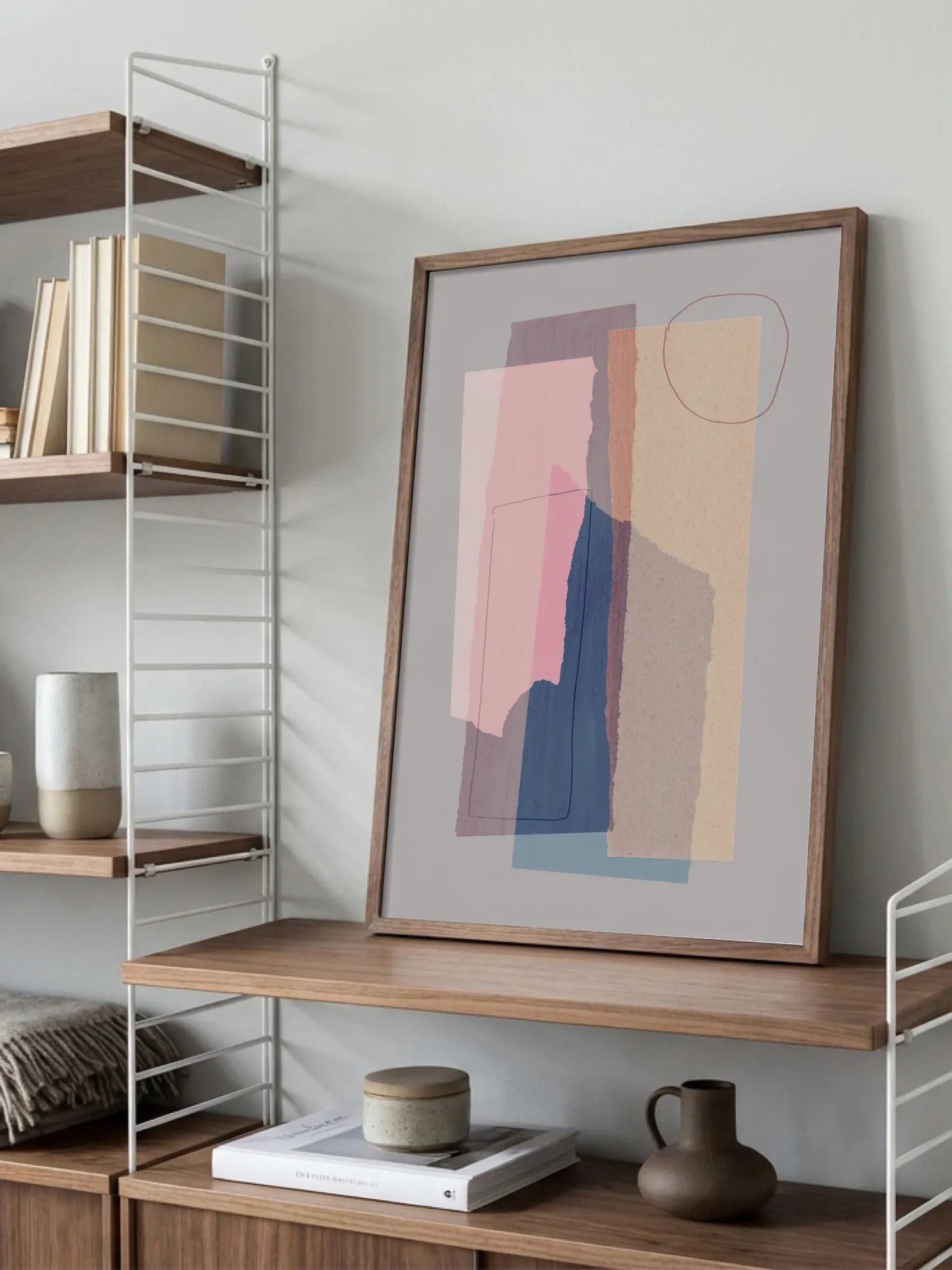 Abstract Color Blocks Poster