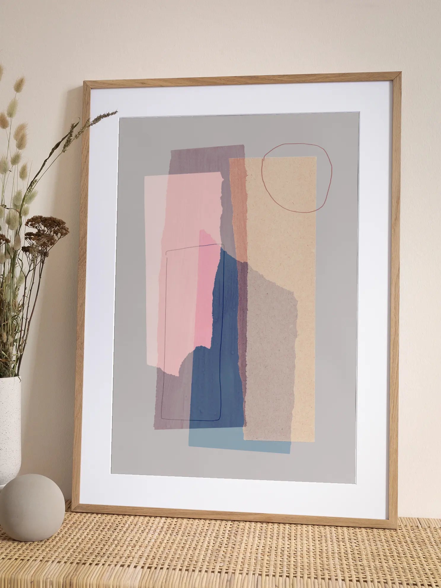 Abstract Color Blocks Poster