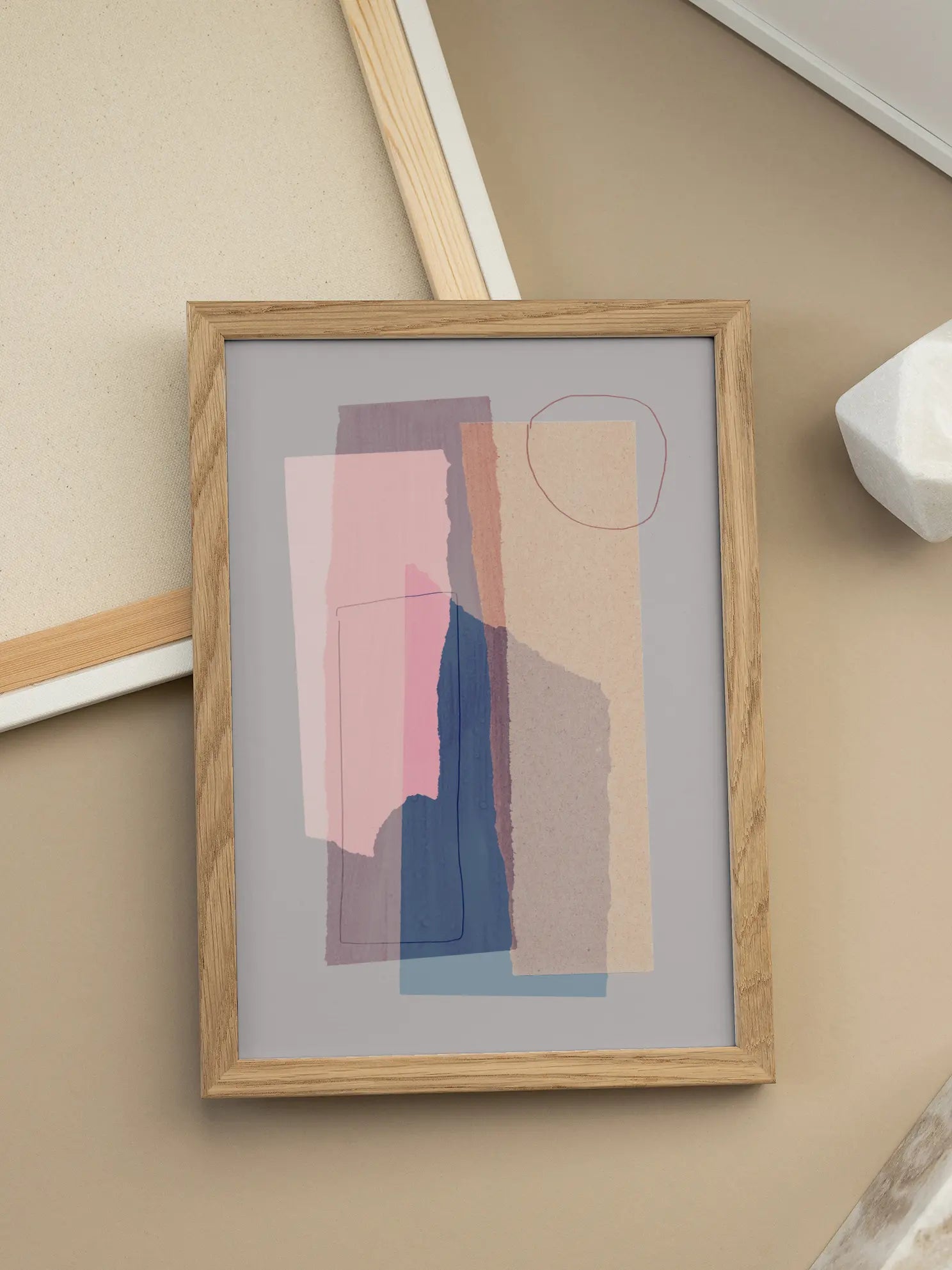 Abstract Color Blocks Poster