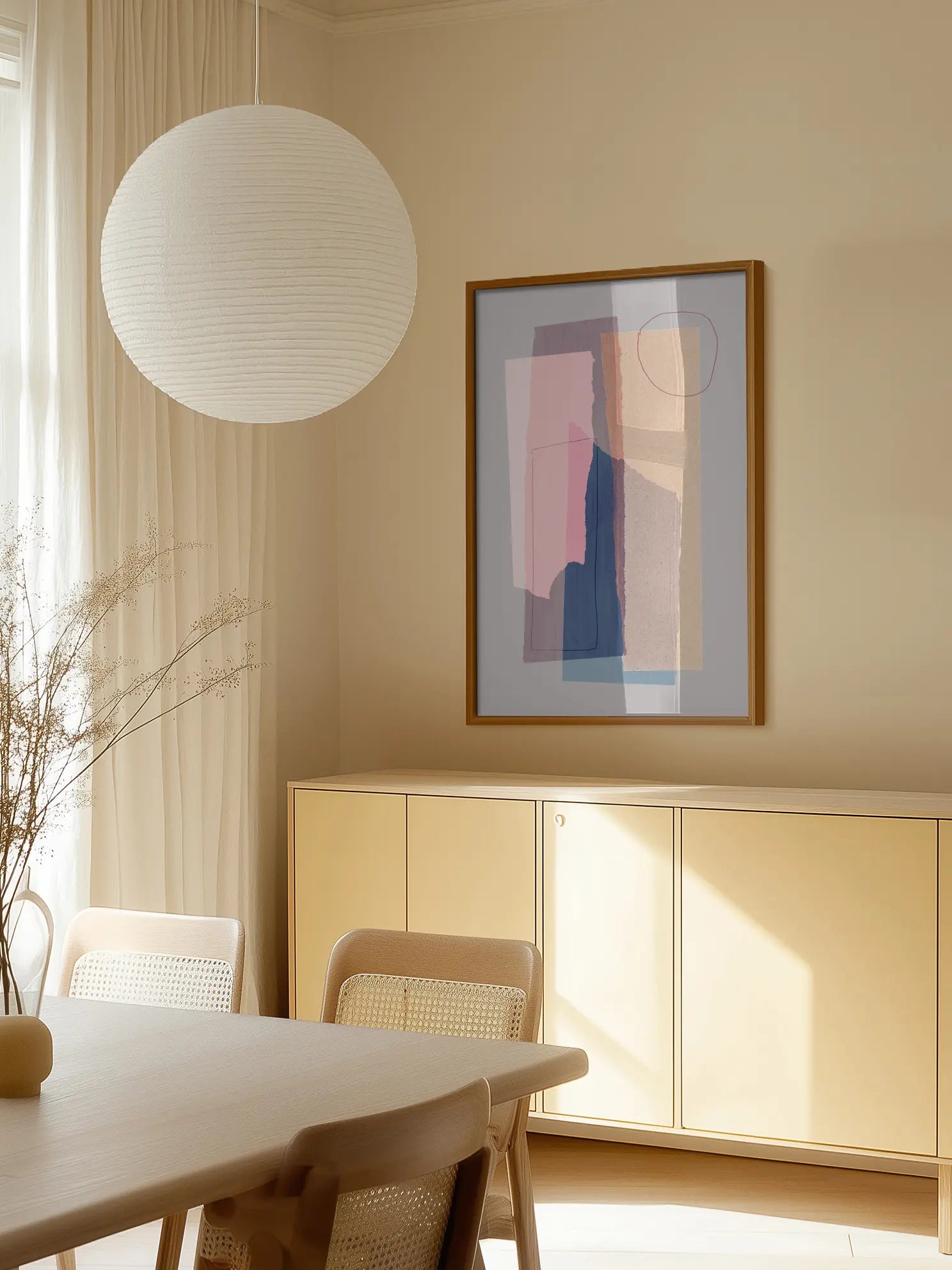 Abstract Color Blocks Poster
