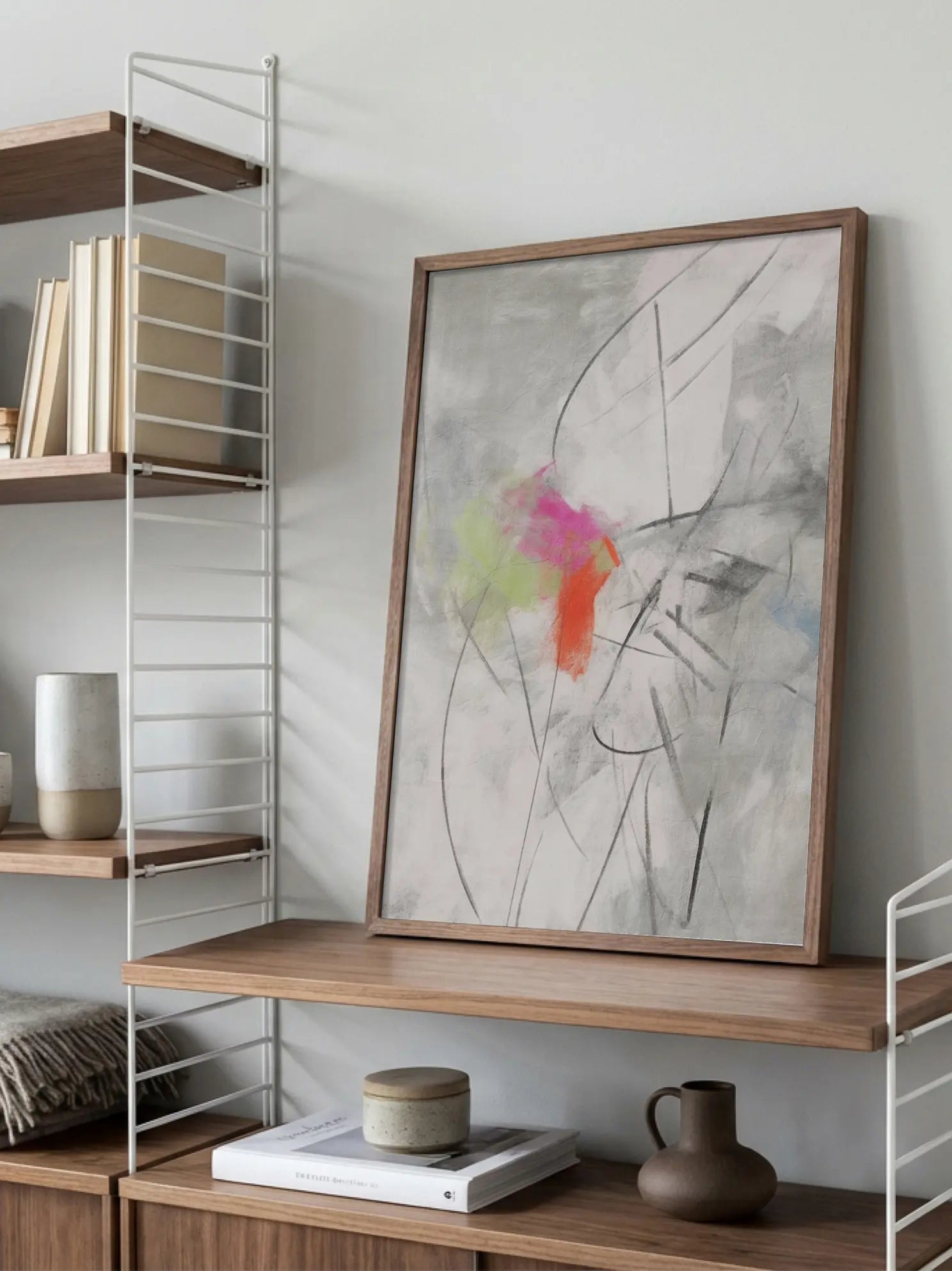 Abstract Color Splash Poster