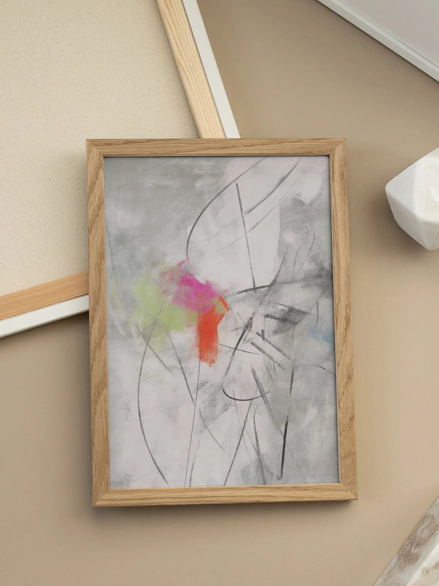 Abstract Color Splash Poster