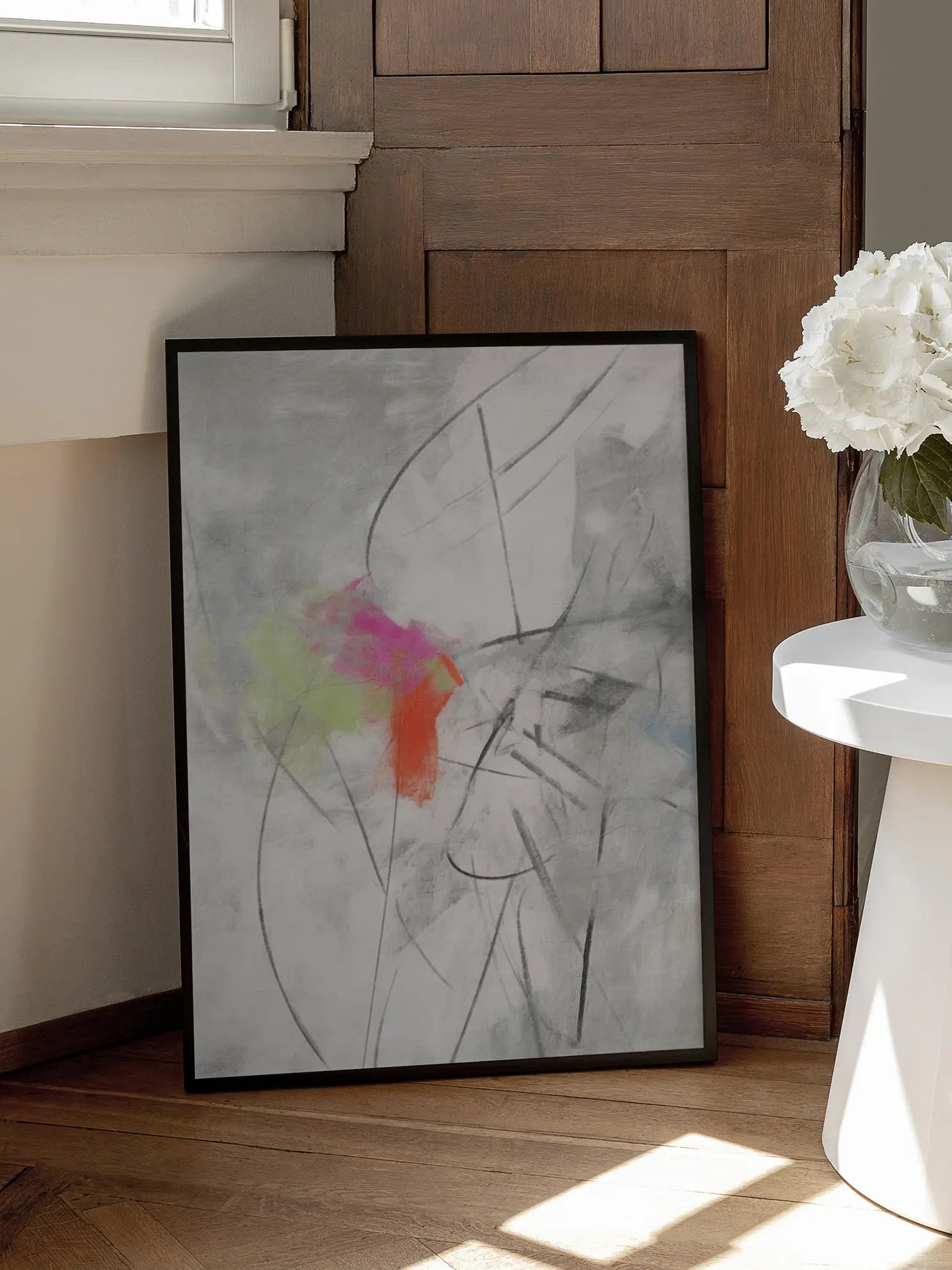 Abstract Color Splash Poster