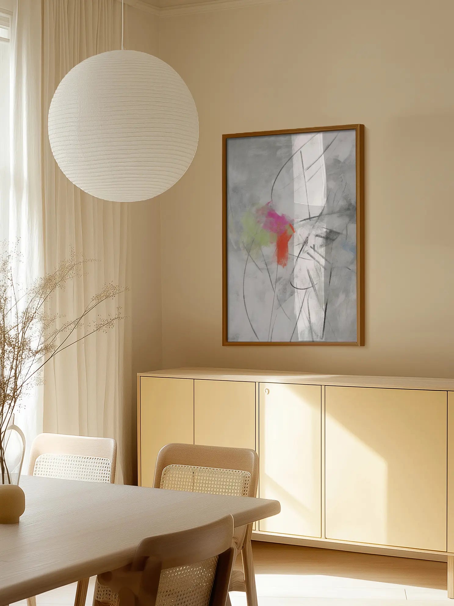 Abstract Color Splash Poster