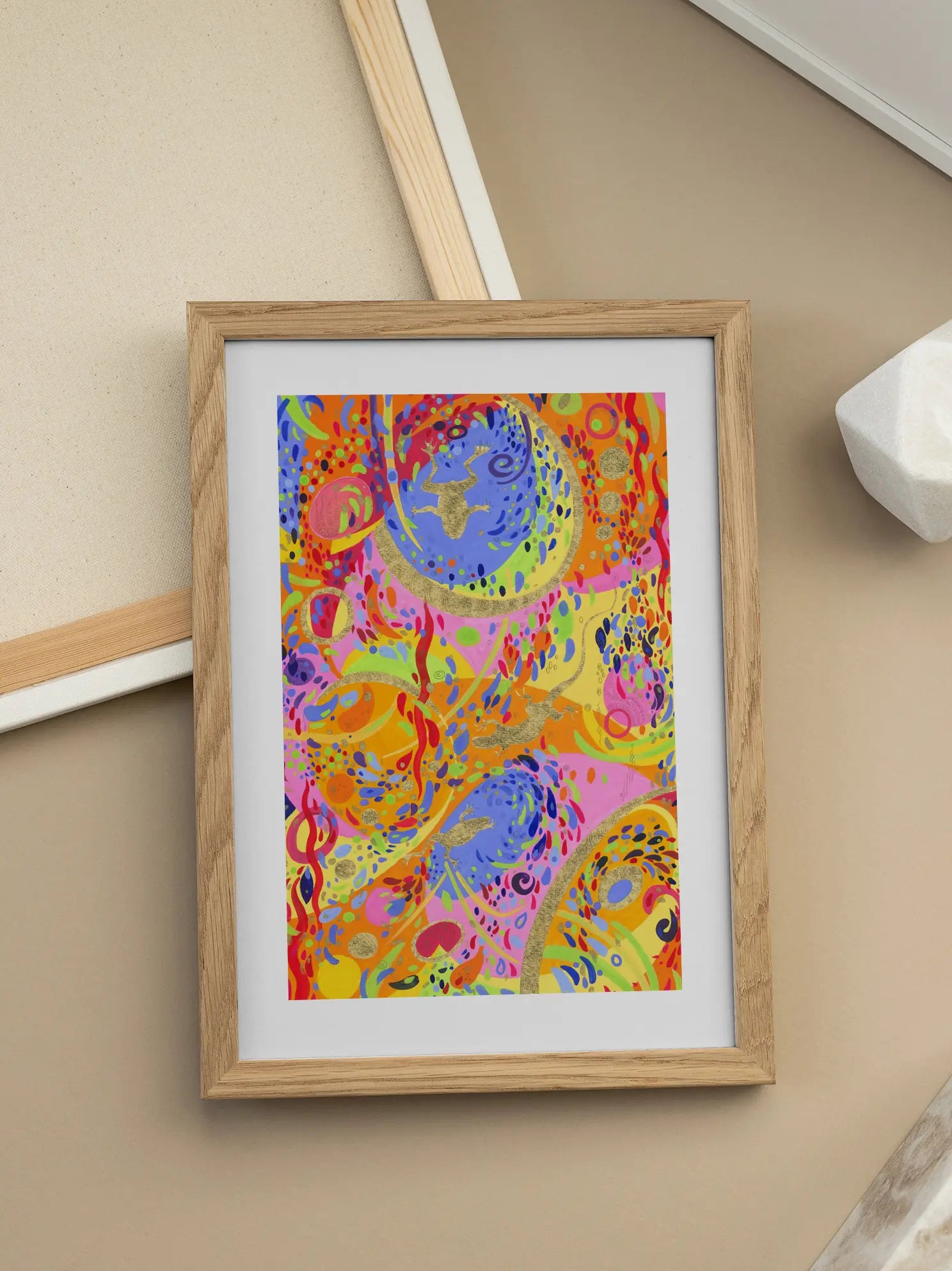 Abstract Colorful Painting No2 Poster