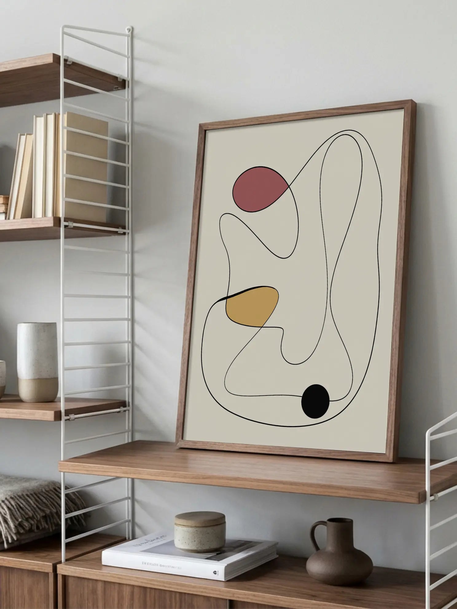 Abstract Colorful Shapes Poster