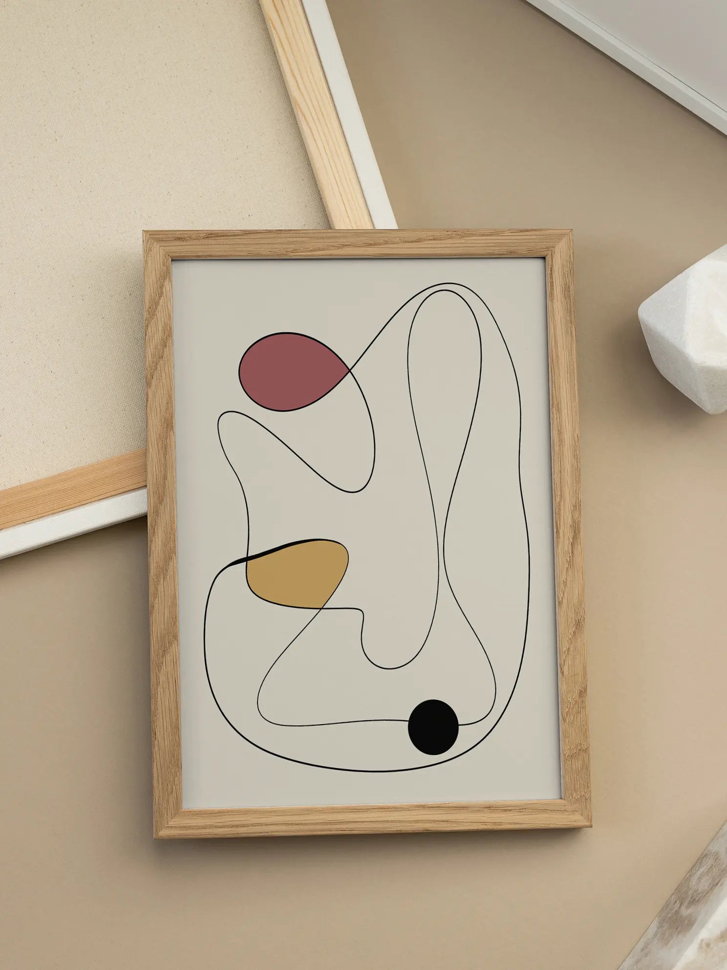 Abstract Colorful Shapes Poster