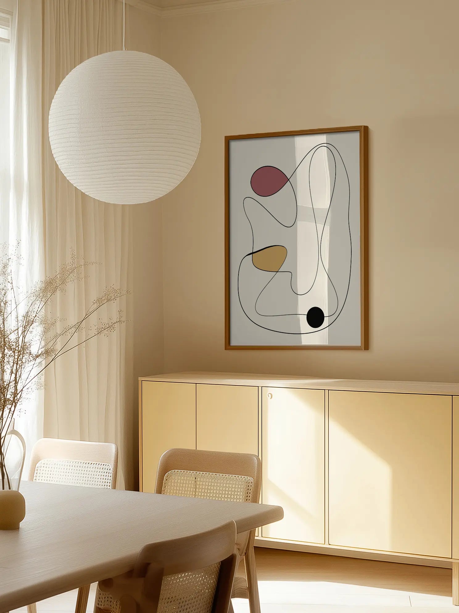 Abstract Colorful Shapes Poster