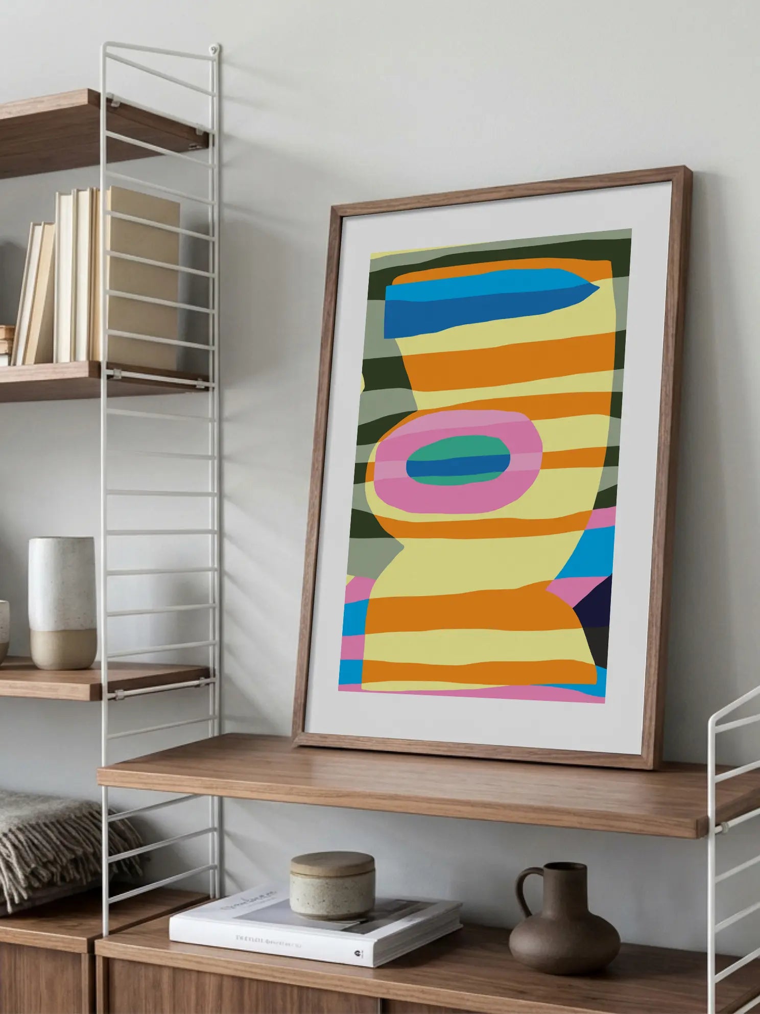 Abstract Colorful Stripes Poster