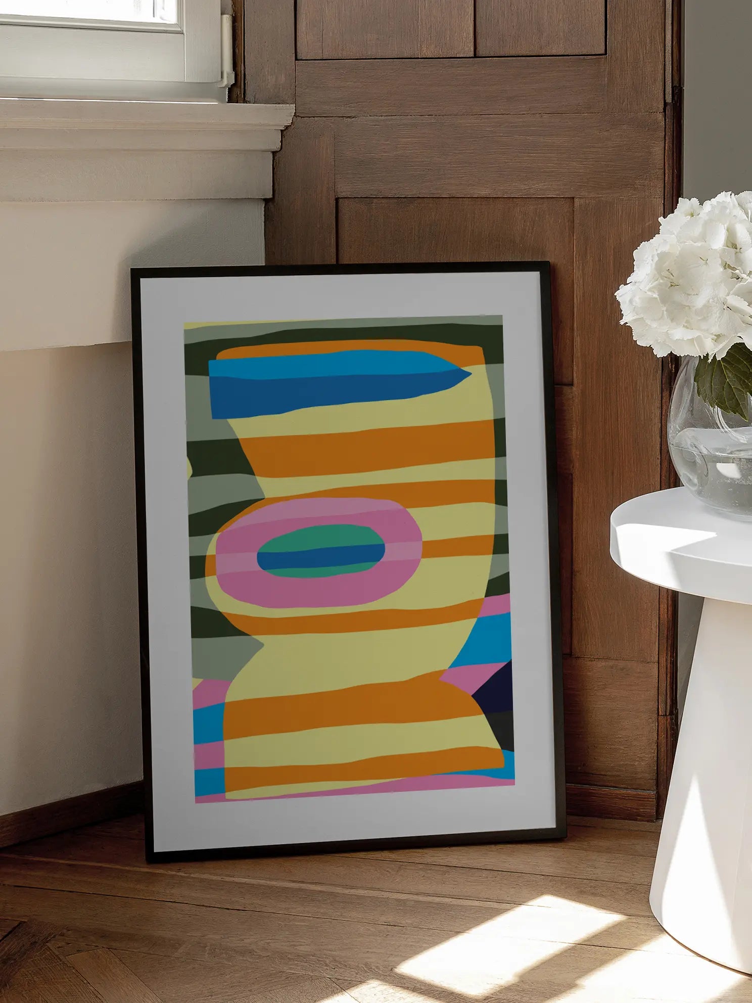 Abstract Colorful Stripes Poster
