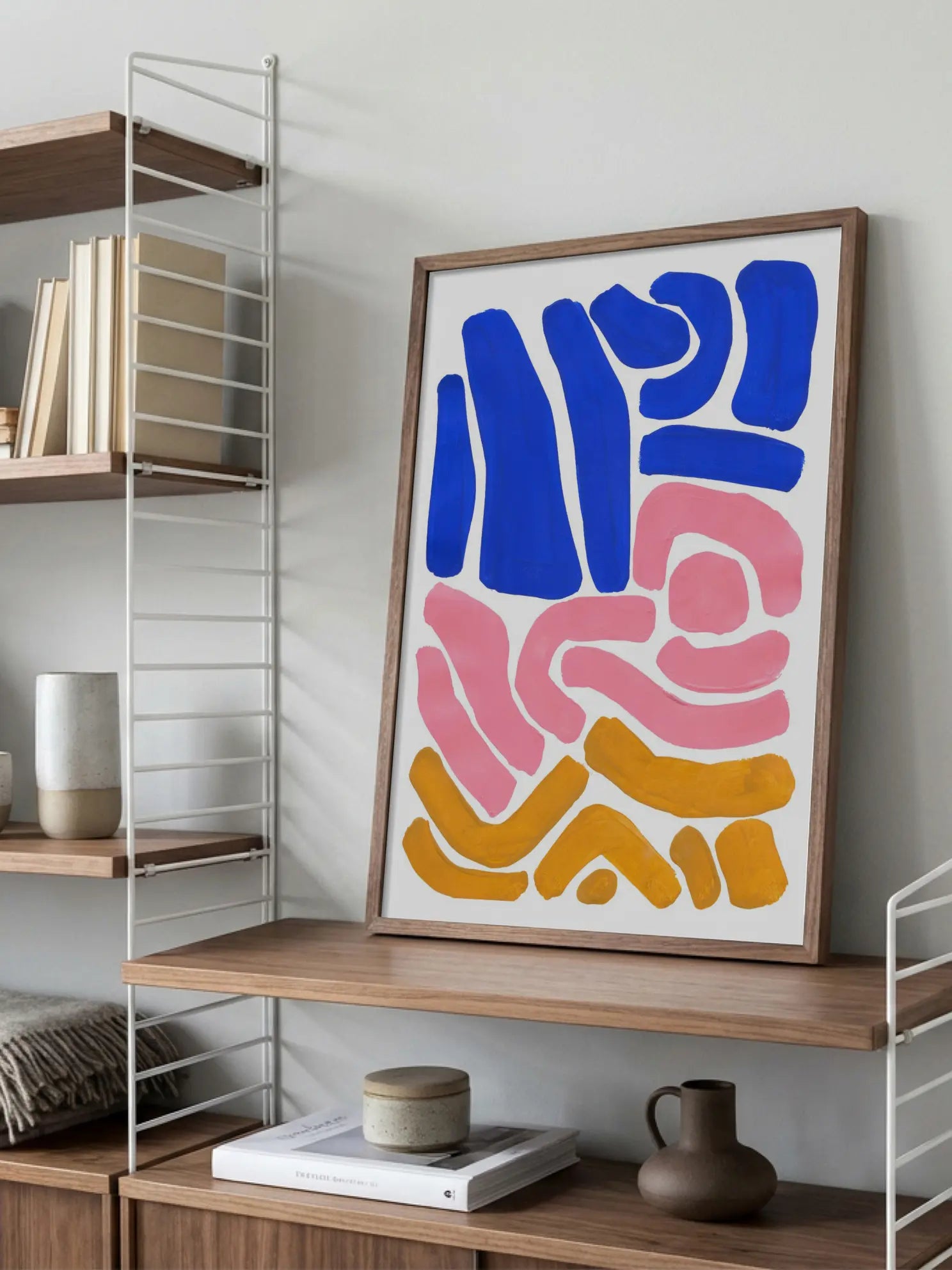 Abstract Colorful Strokes Poster