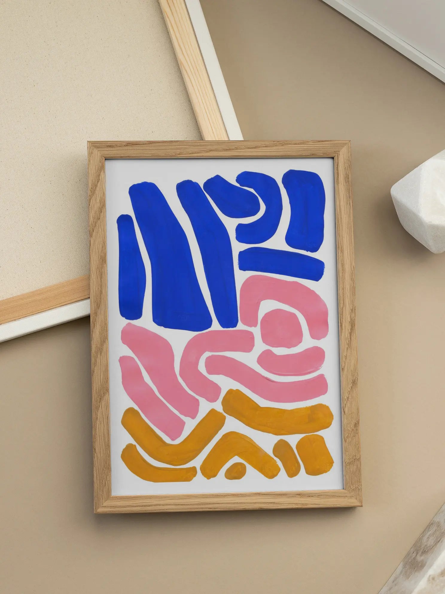 Abstract Colorful Strokes Poster