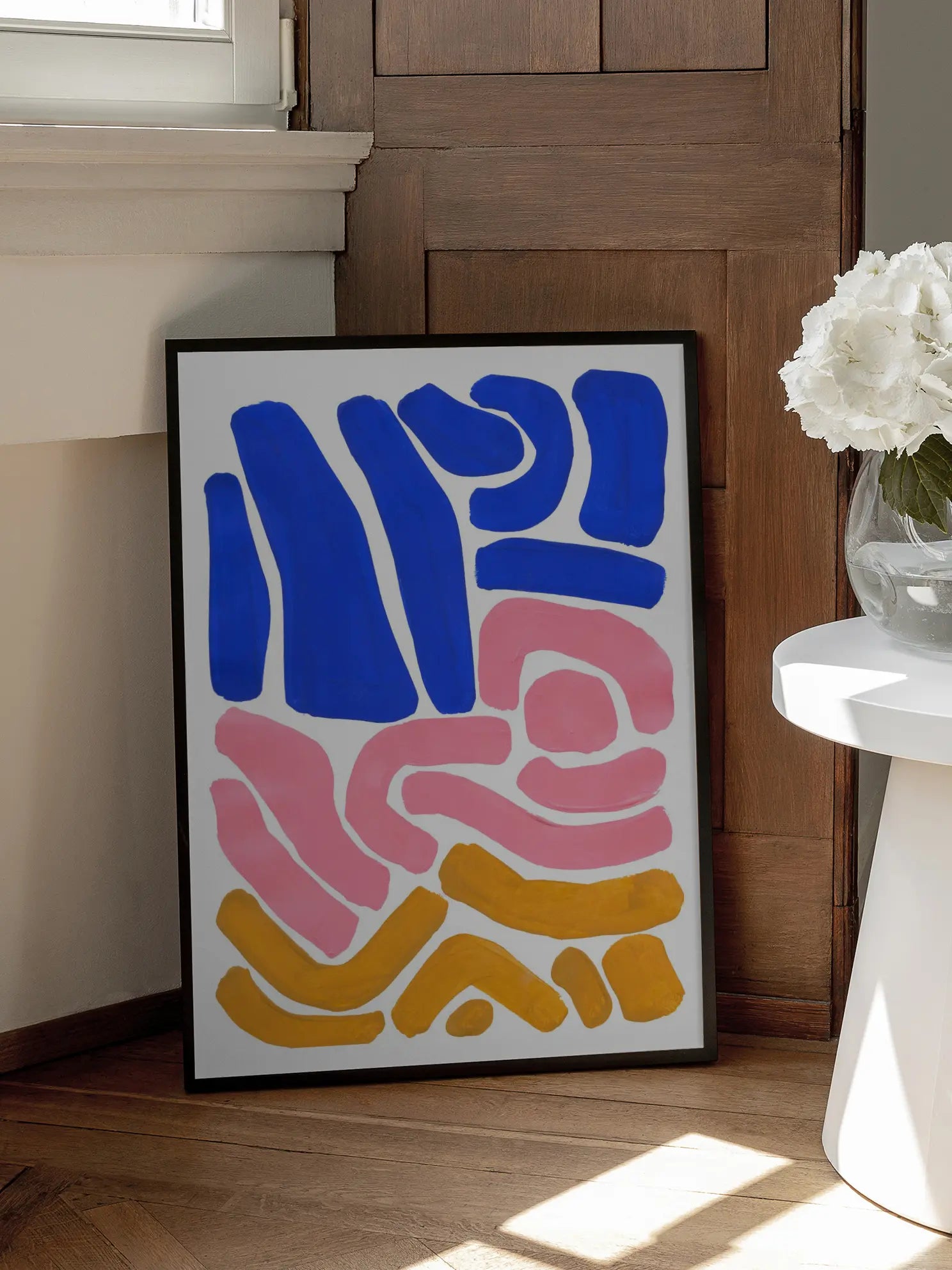 Abstract Colorful Strokes Poster